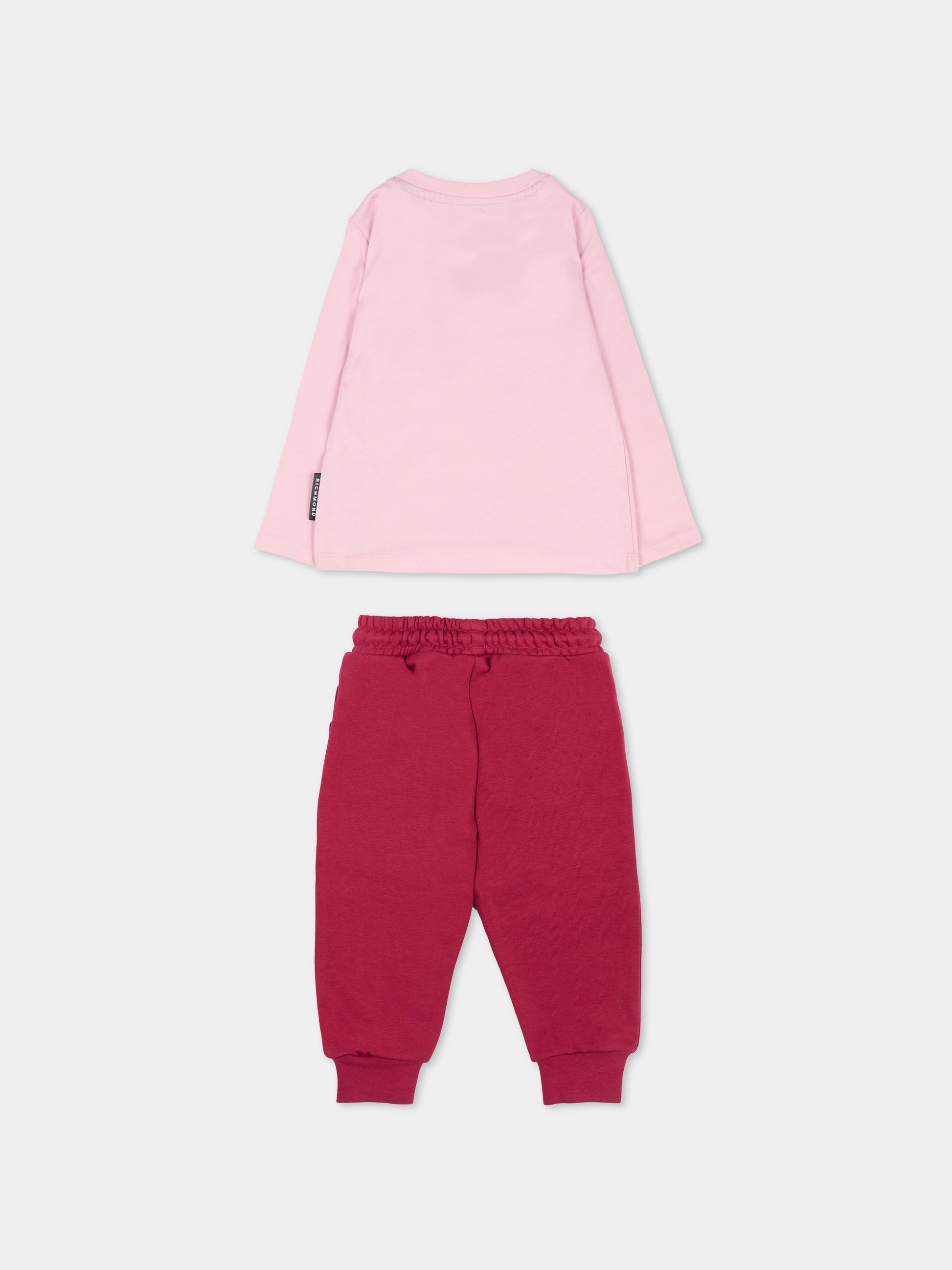 Completo lilla per neonata con logo,Richmond,RIA25001CJ ORCHID ICE