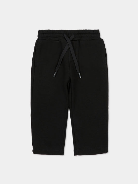 Pantaloni neri per neonato con logo,Richmond,RIA25037PA BLACK