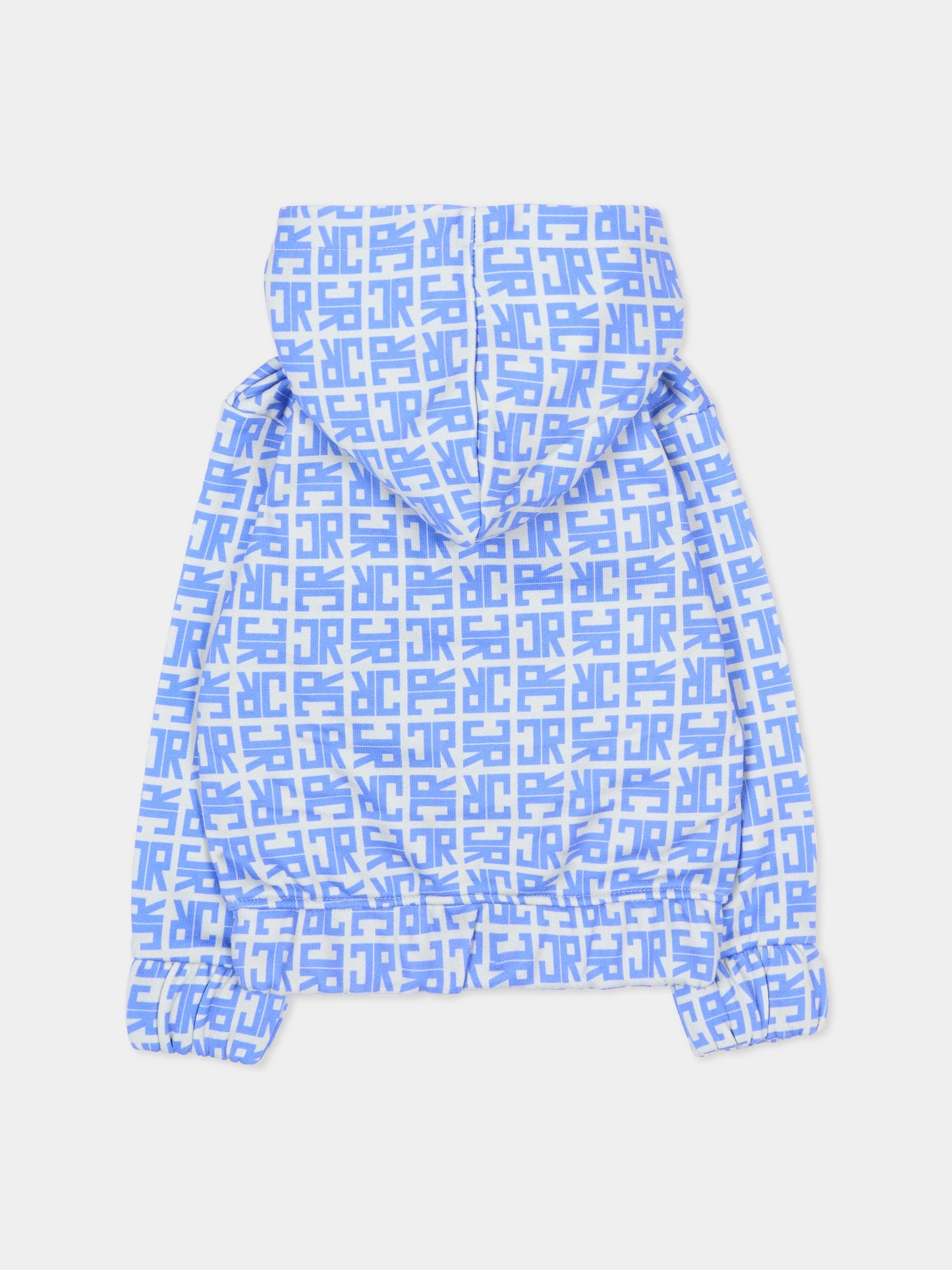 Felpa blu per neonato con logo,Richmond,RIA25047FE JR MONOGRAM BLUE