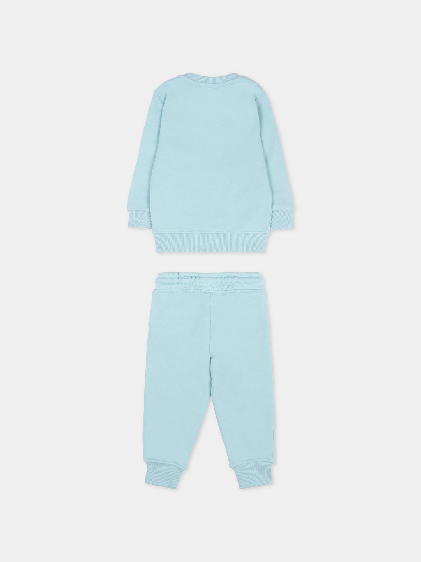 Completo azzurro per neonata con logo,Richmond,RIA25087CF FORGET ME NOT