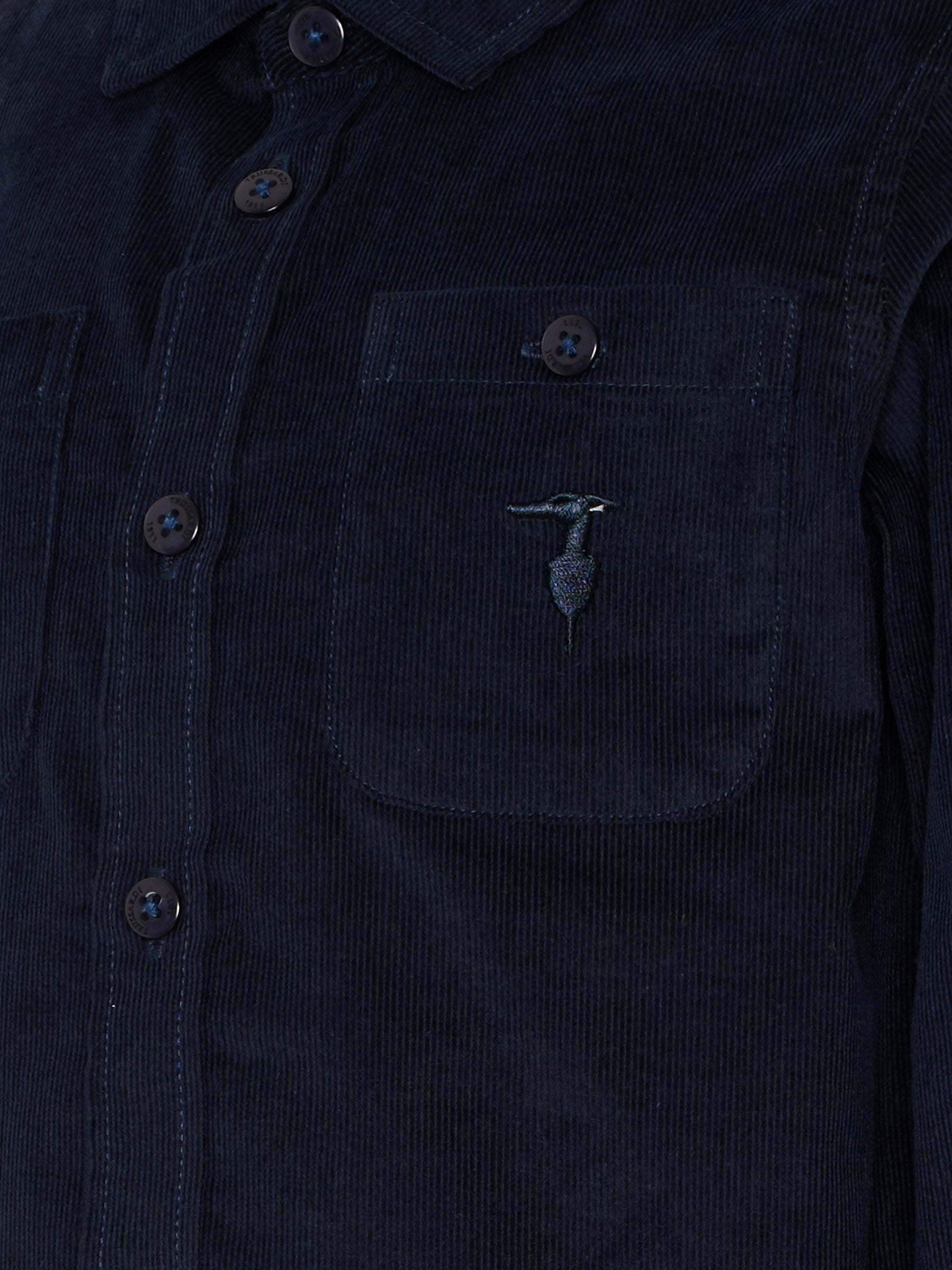 Camicia blu per bambino con logo,Trussardi Junior,TBA25029CA PEACOAT