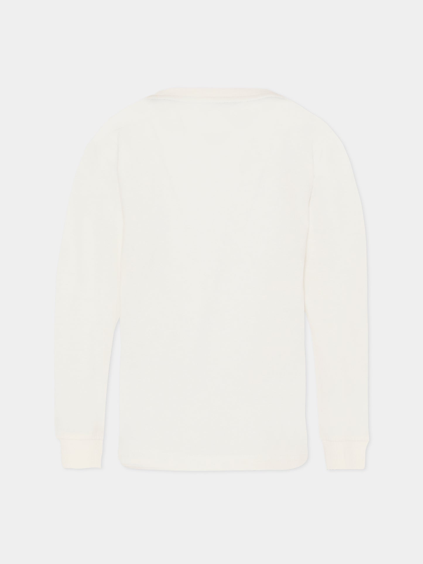 T-shirt avorio per bambino con logo,Trussardi Junior,TBA25067TS OFF-WHITE