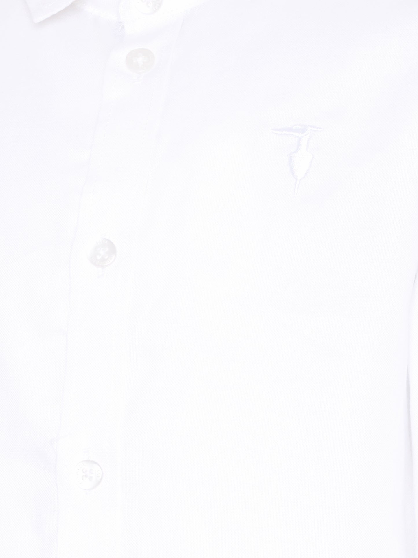Camicia bianca per bambino con logo,Trussardi Junior,TBA25080CA OFF-WHITE