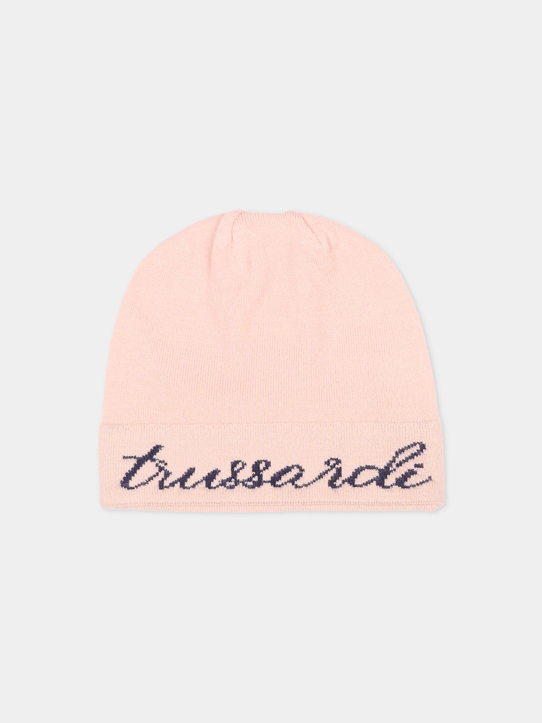 Set accessori rosa per bambina con logo,Trussardi Junior,TGA25007HS ROSE SMOKE
