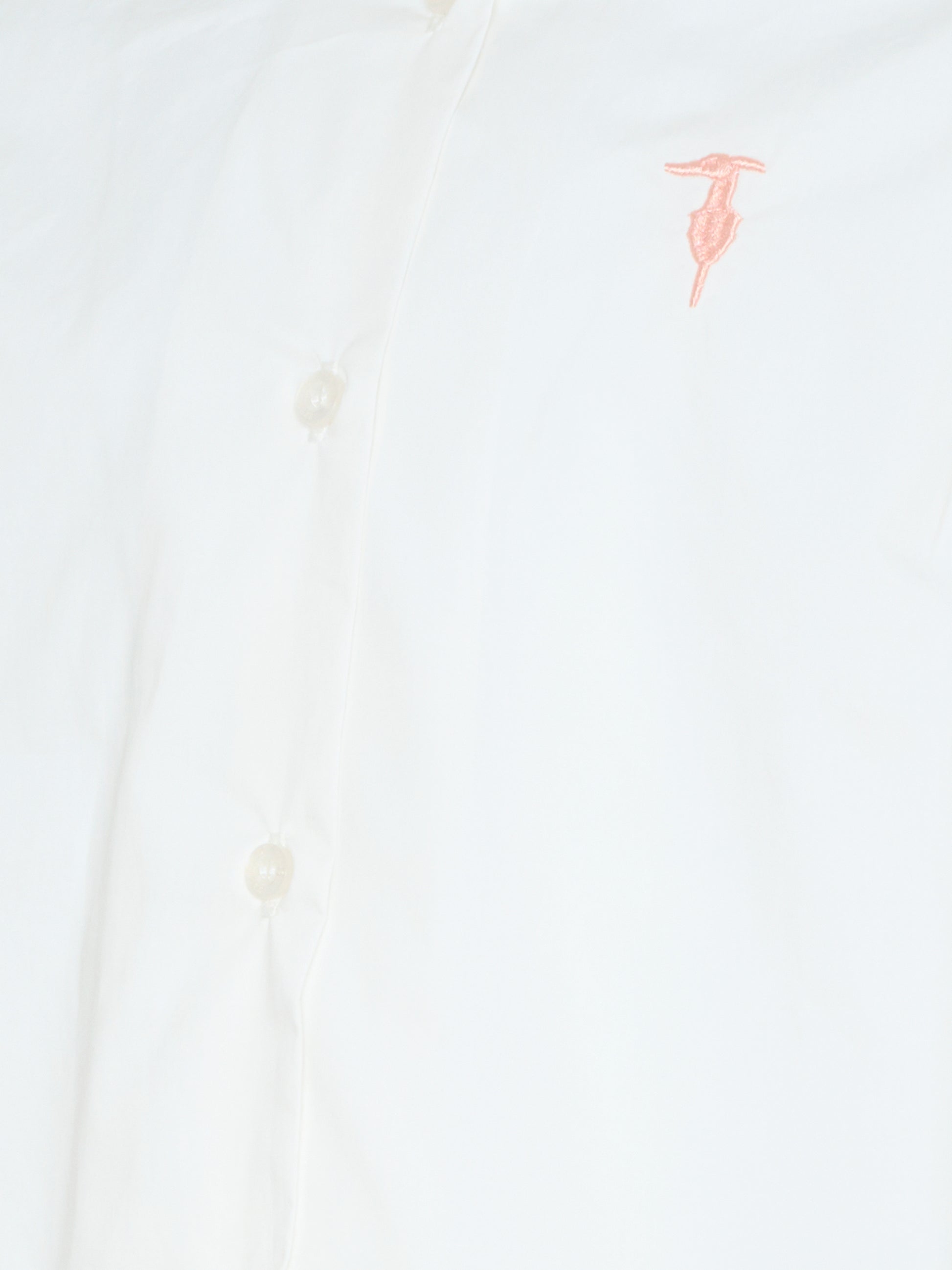 Camicia bianca per bambina con logo,Trussardi Junior,TGA25057CA WHITE