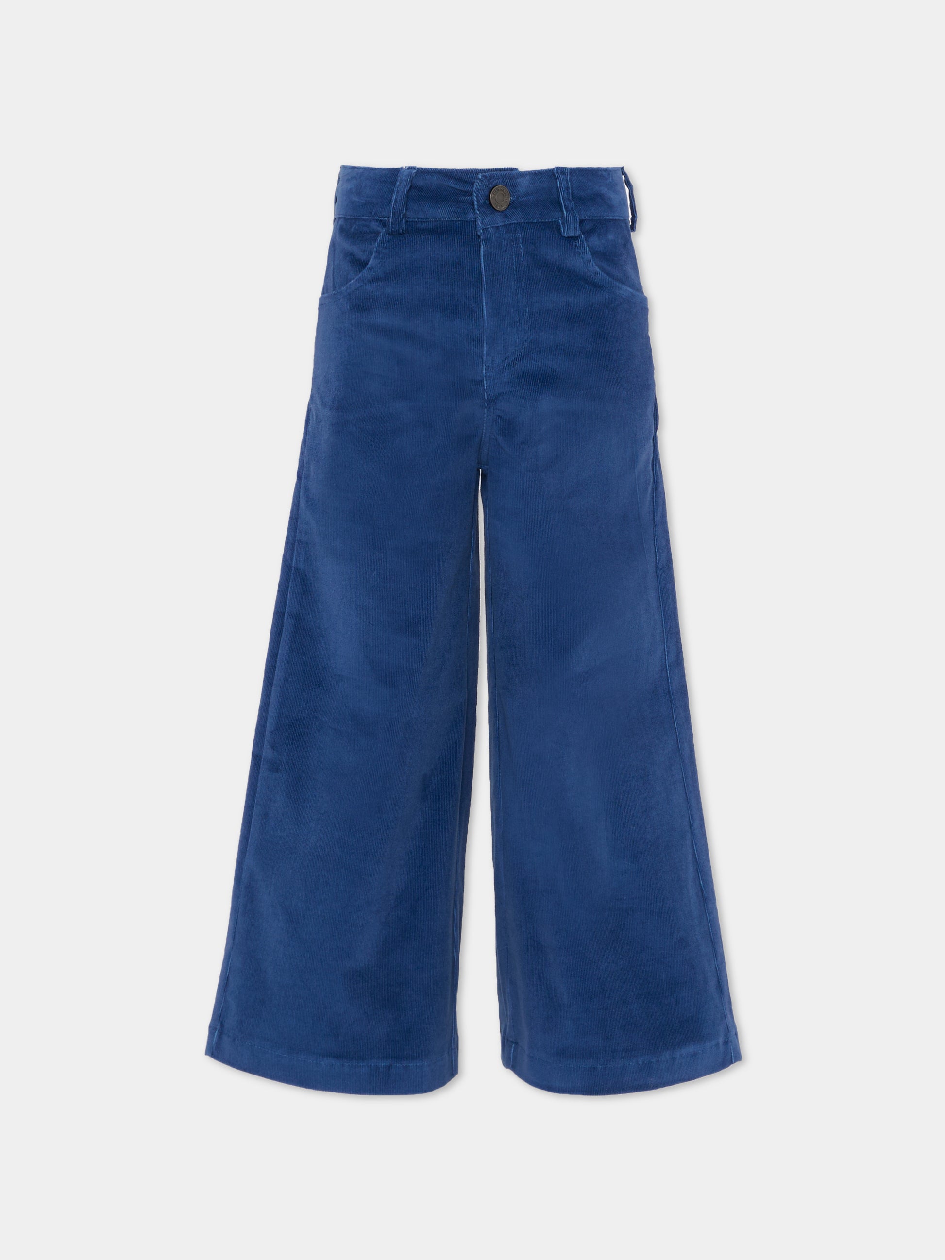 Pantaloni blu per bambina,Trussardi Junior,TGA25059PA PEACOAT