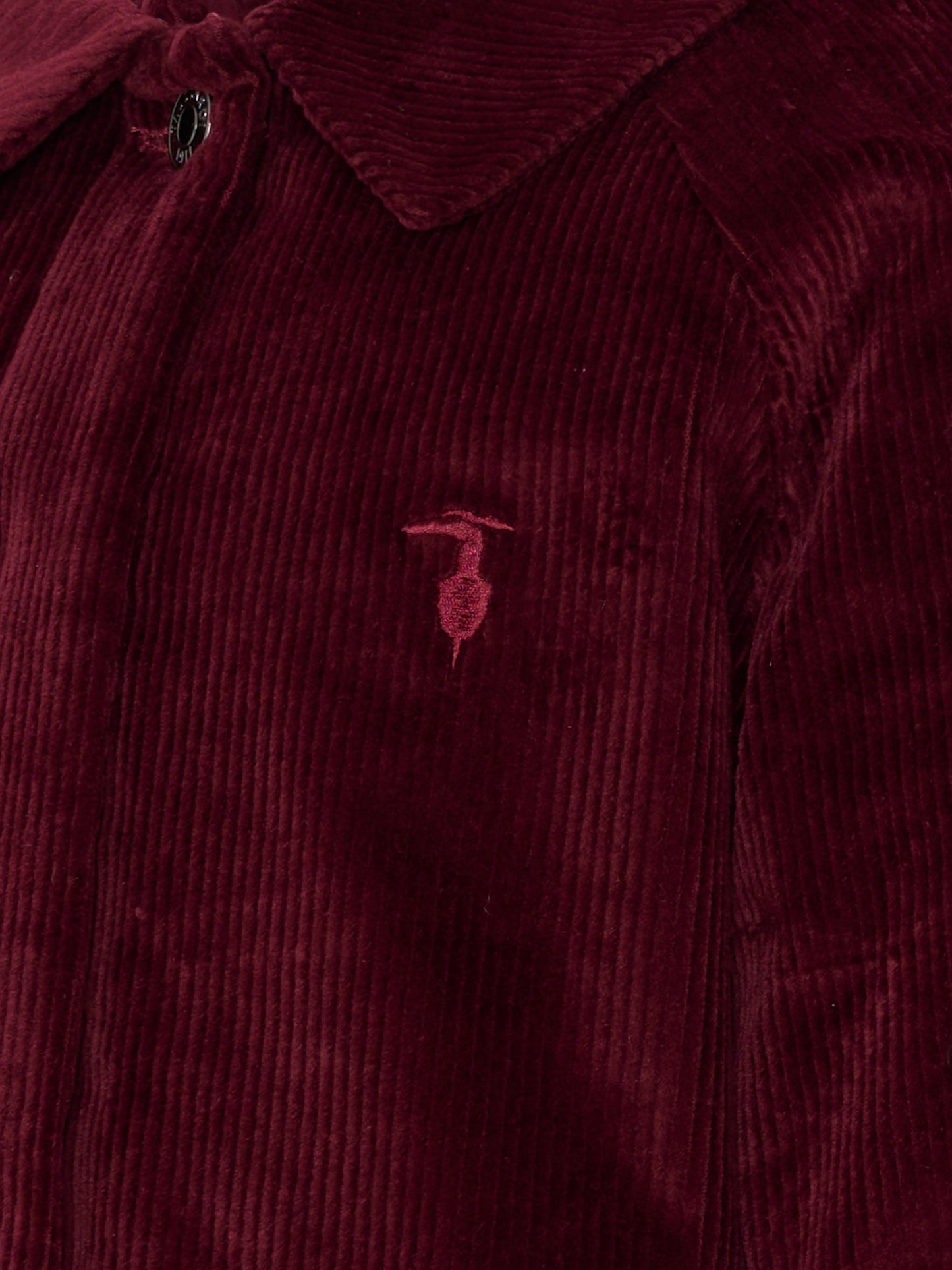 Cappotto bordeaux per bambino con logo,Trussardi Junior,TGA25119CP NEW MAROON