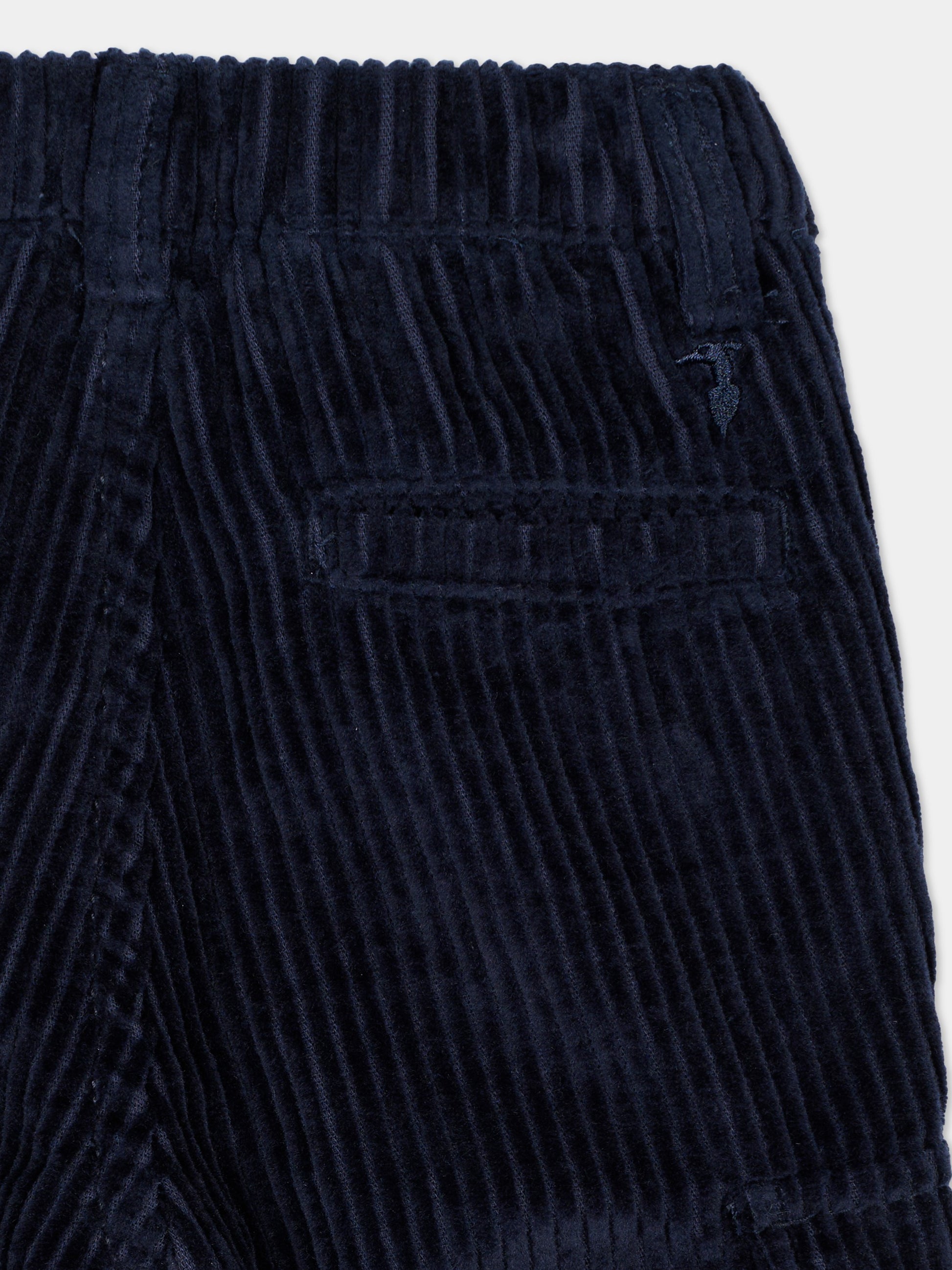 Pantaloni blu per neonato con logo,Trussardi Junior,TIA25111PA PEACOAT