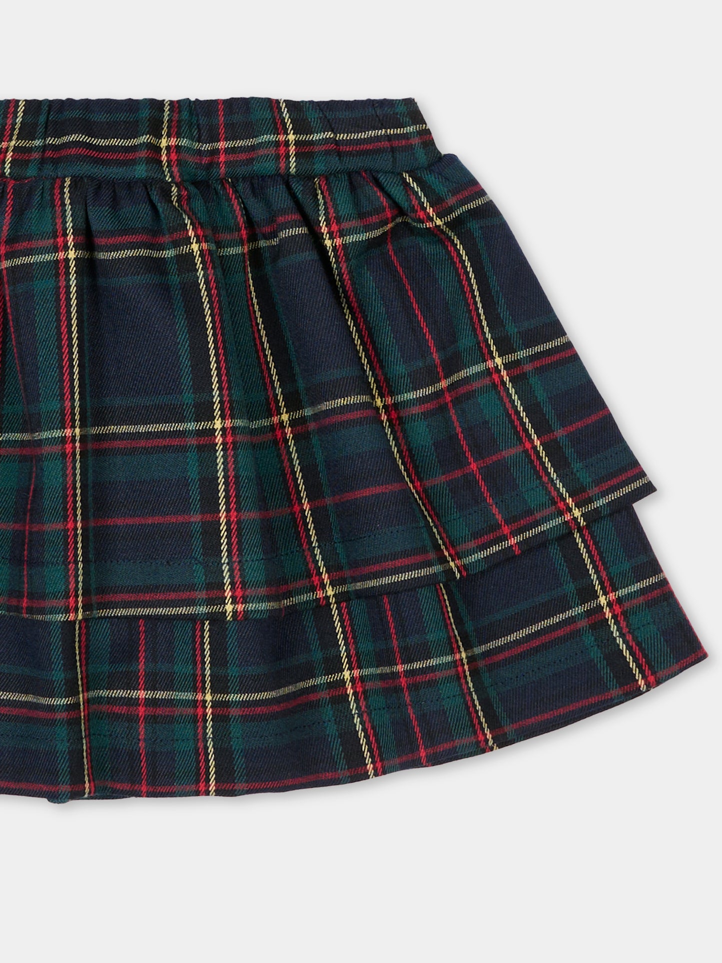 Gonna verde per neonata,Trussardi Junior,TIA25213GO COLD TARTAN