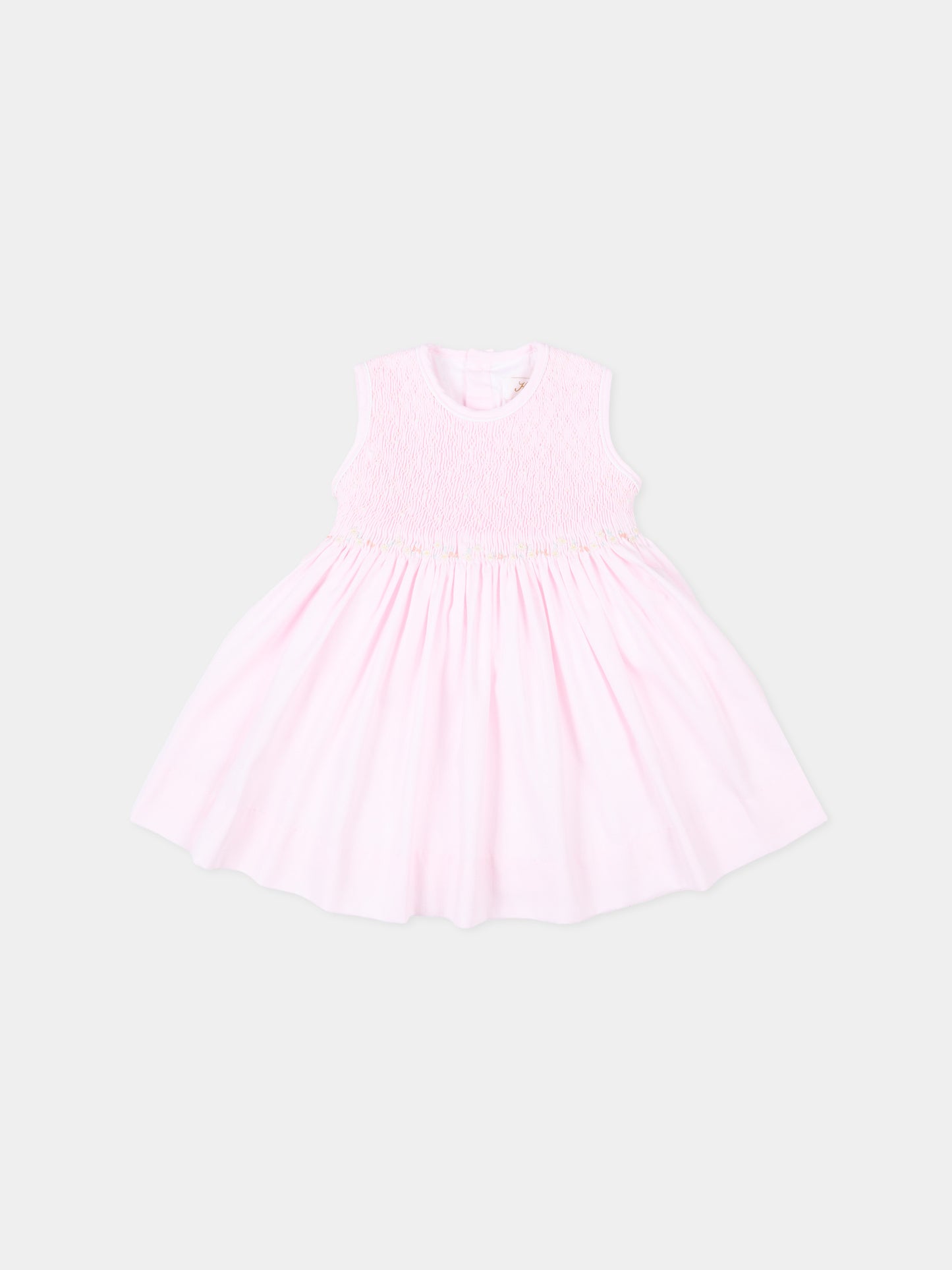 Vestito rosa Emma per neonata,Kidiwi Handmade,36151-TPQ03