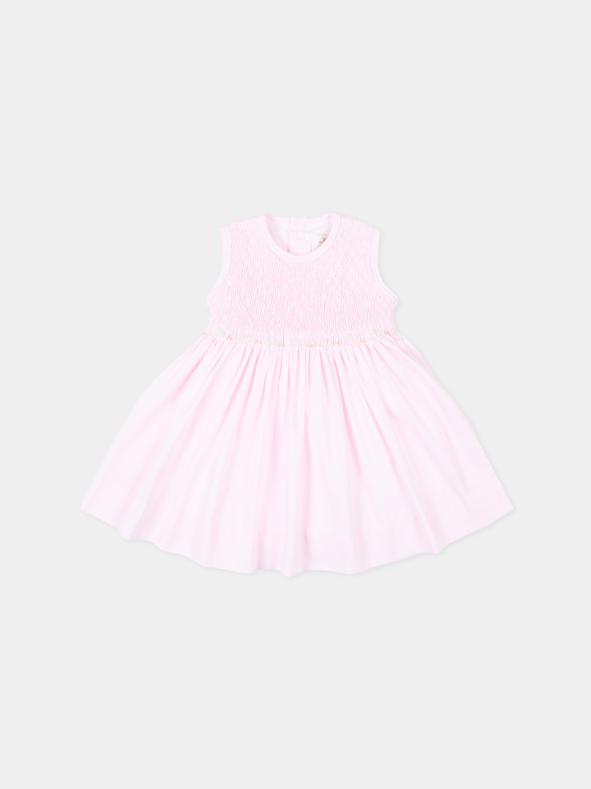 Vestito rosa Emma per neonata,Kidiwi Handmade,36151-TPQ03