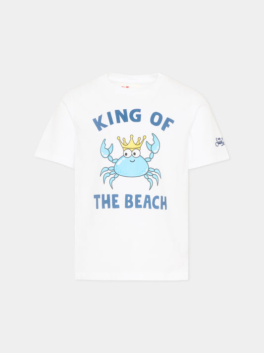 T-Shirt bianca Denver Jr per bambino,Mc2 Saint Barth,DNV0001 02001L