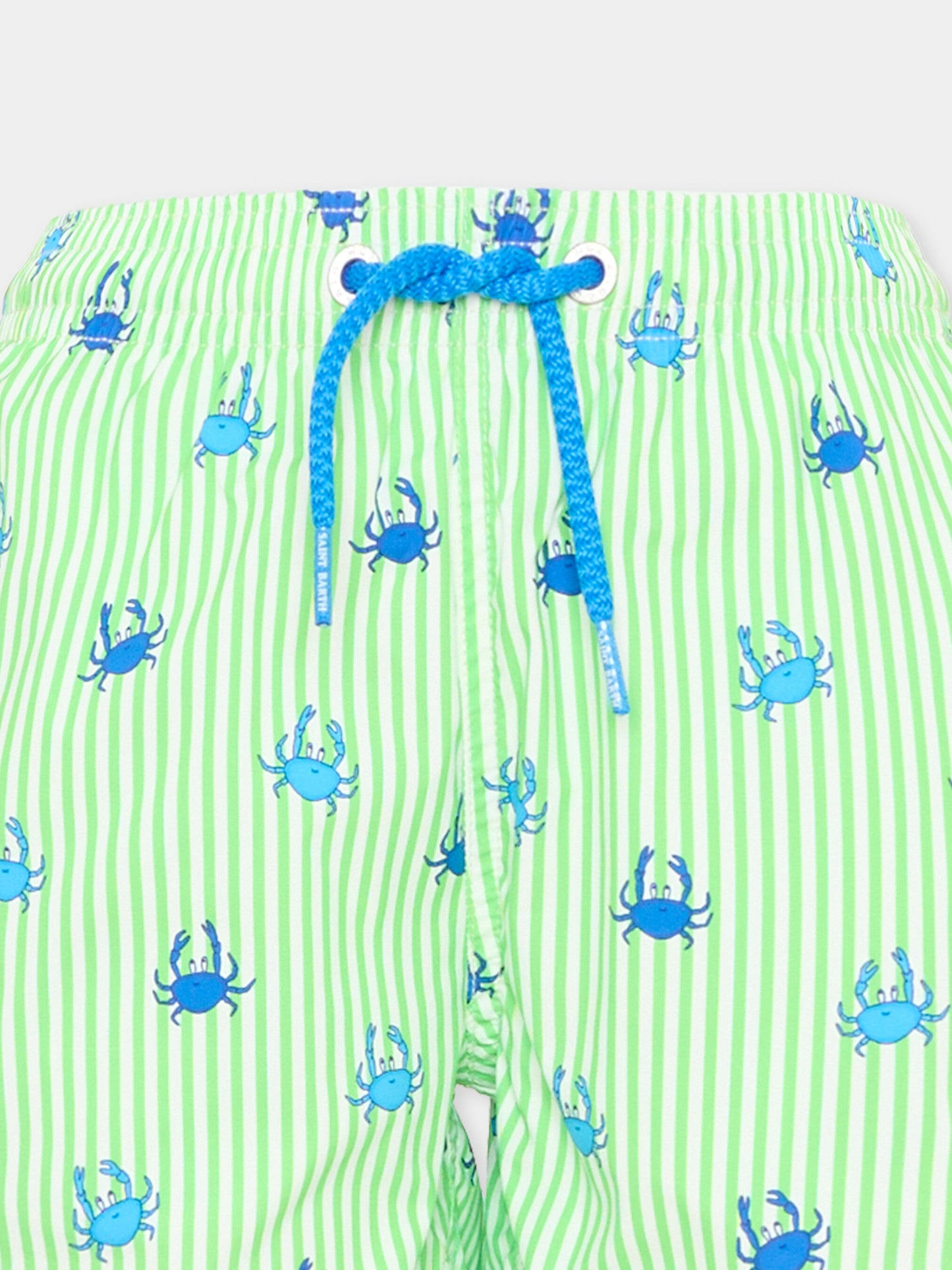 Boxer mare verde Jean Lighting Stretch per bambino con granchi,Mc2 Saint Barth,JEA0022 02101L