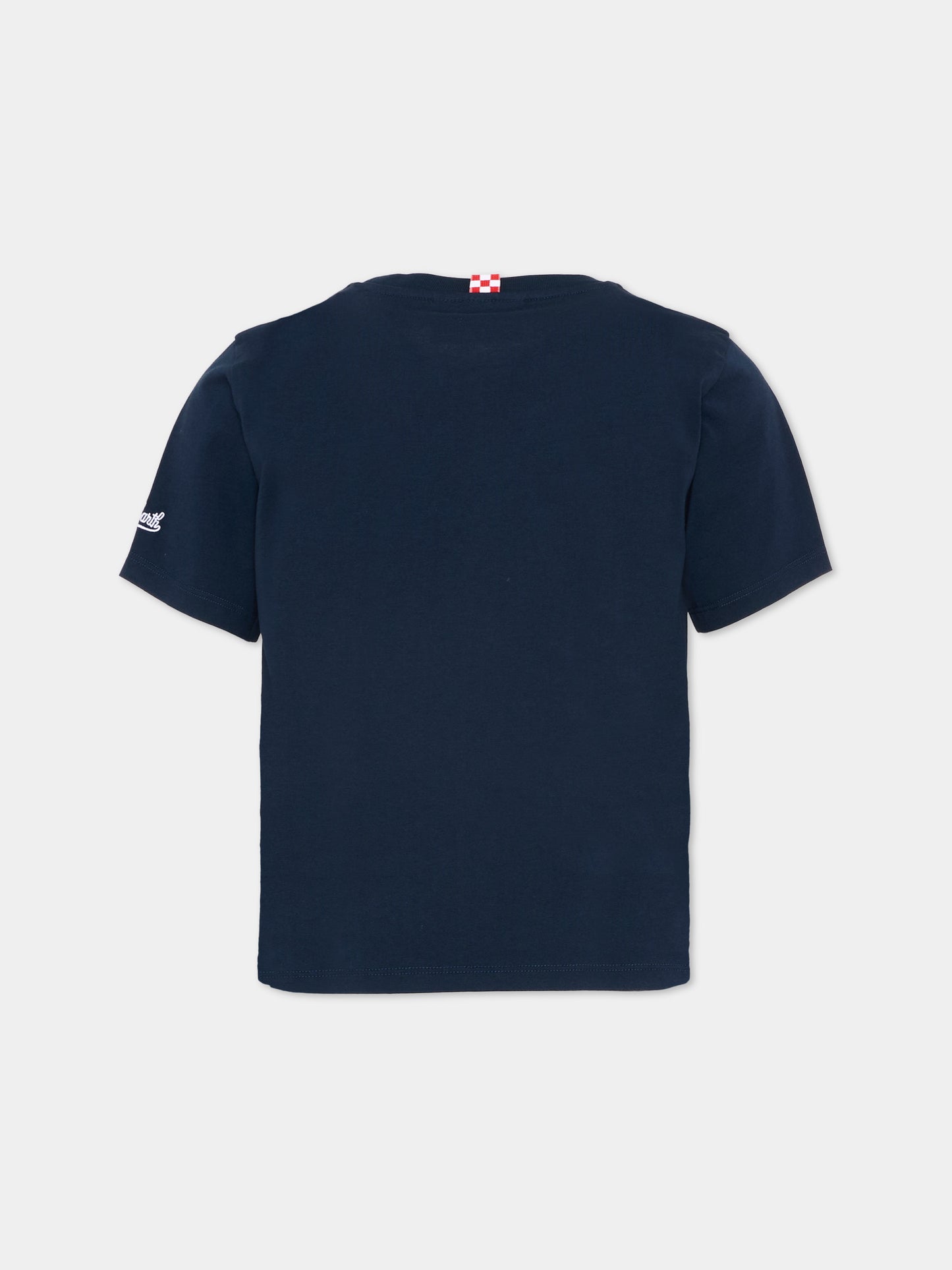 T-shirt blu Portofino Jr per bambino,Mc2 Saint Barth,POT0002 02182L