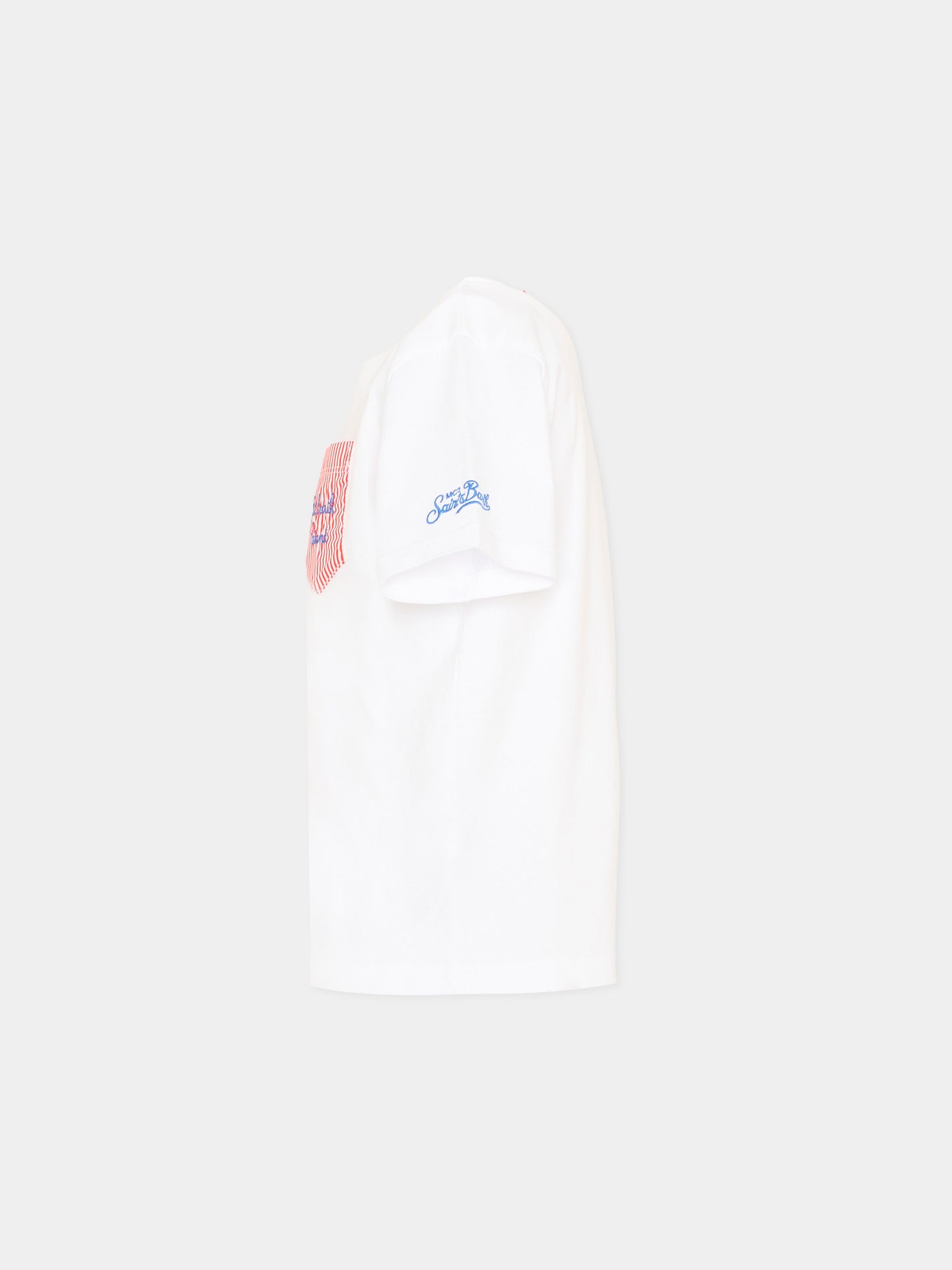 T-Shirt bianca Eddy per bambino con granchio,Mc2 Saint Barth,EDD0001 01945L