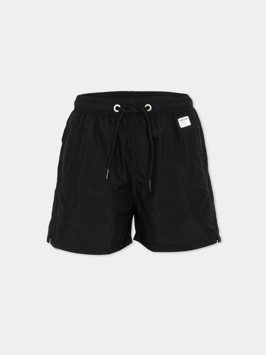 Boxer mare nero  Jean Lighting Pantone  per bambino,Mc2 Saint Barth,JEA0012 01653L