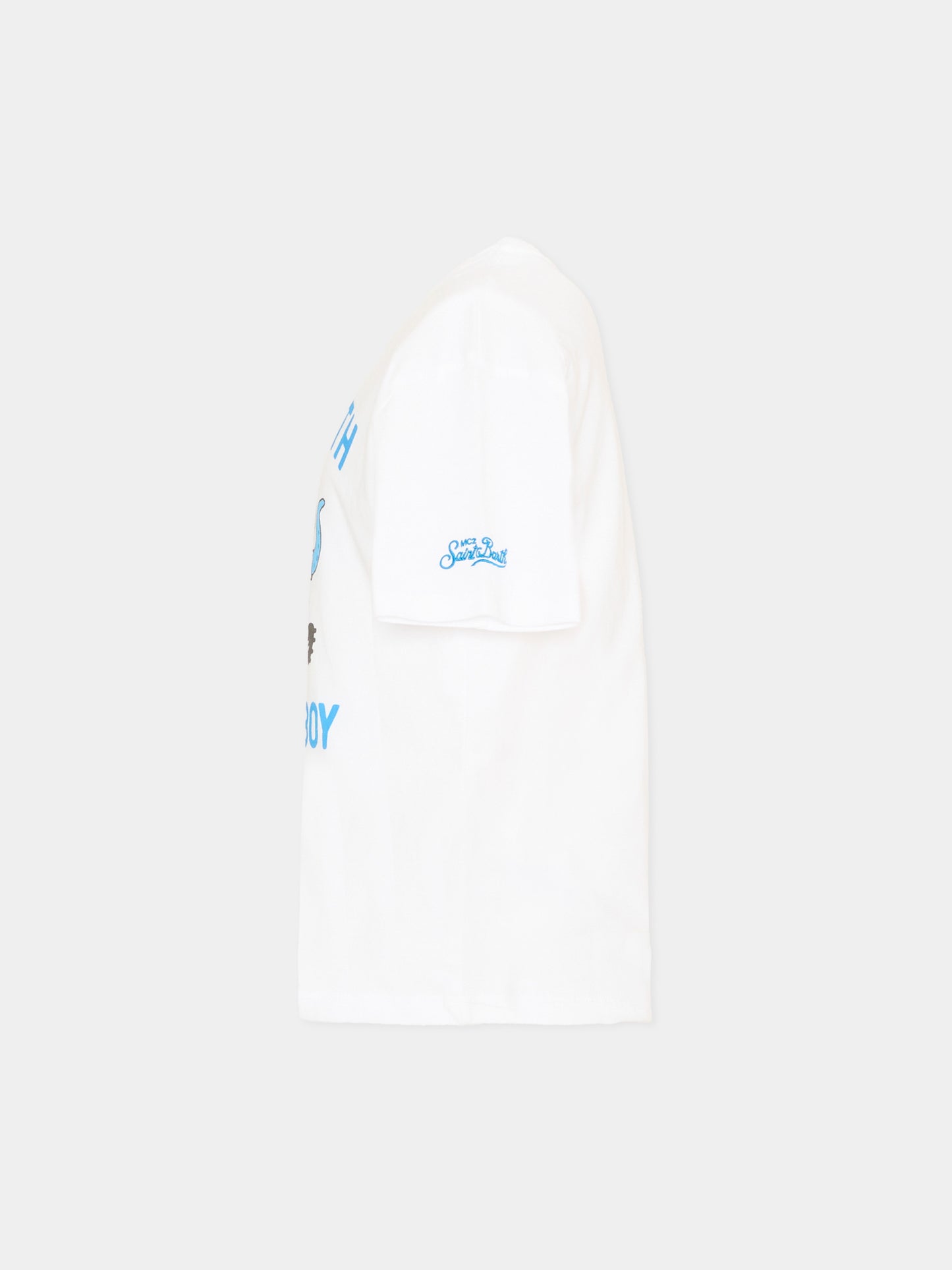 T-shirt bianca Denver Jr per bambino,Mc2 Saint Barth,DNV0001 01959L