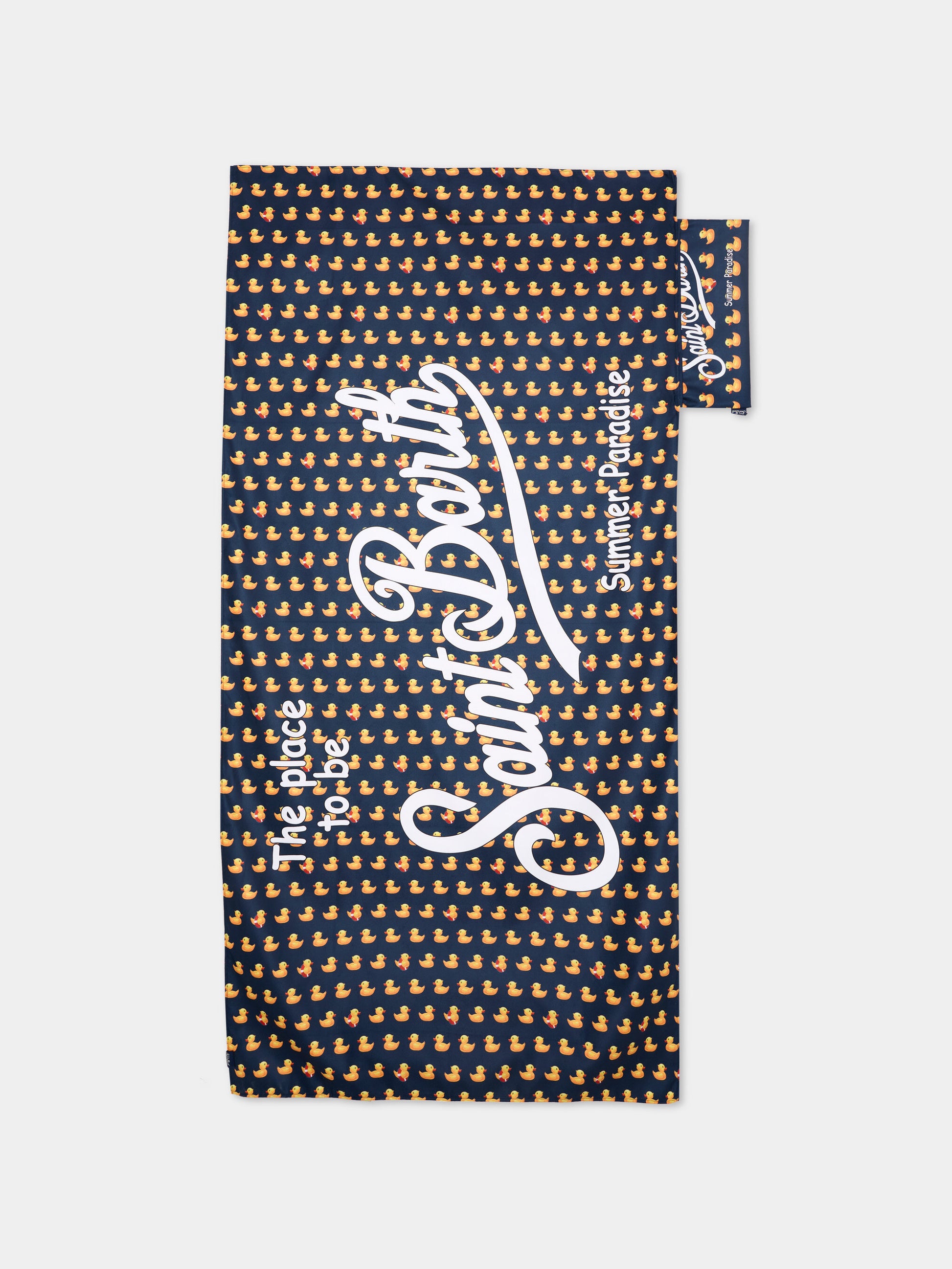 Telo mare blu Aidan per bambino con paperelle,Mc2 Saint Barth,AID0001 03152L