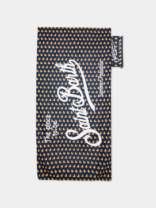 Telo mare blu Aidan per bambino con paperelle,Mc2 Saint Barth,AID0001 03152L