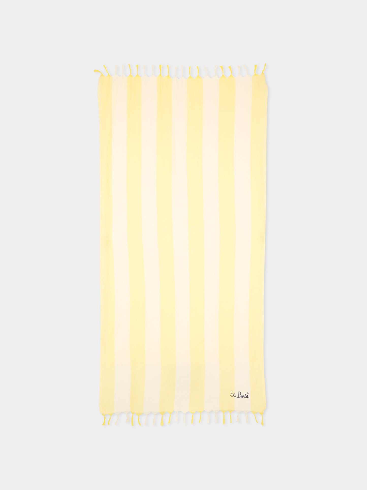 Telo mare giallo Foutas Light per bambini a righe,Mc2 Saint Barth,FOUL002 02917L