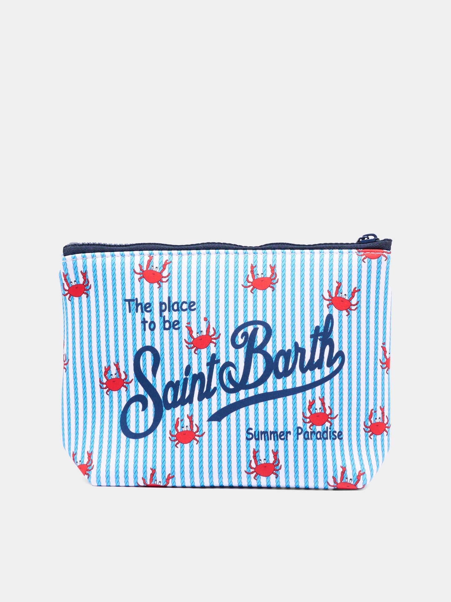 Pochette azzurra Aline per bambini con granchi,Mc2 Saint Barth,ALIN001 00762L