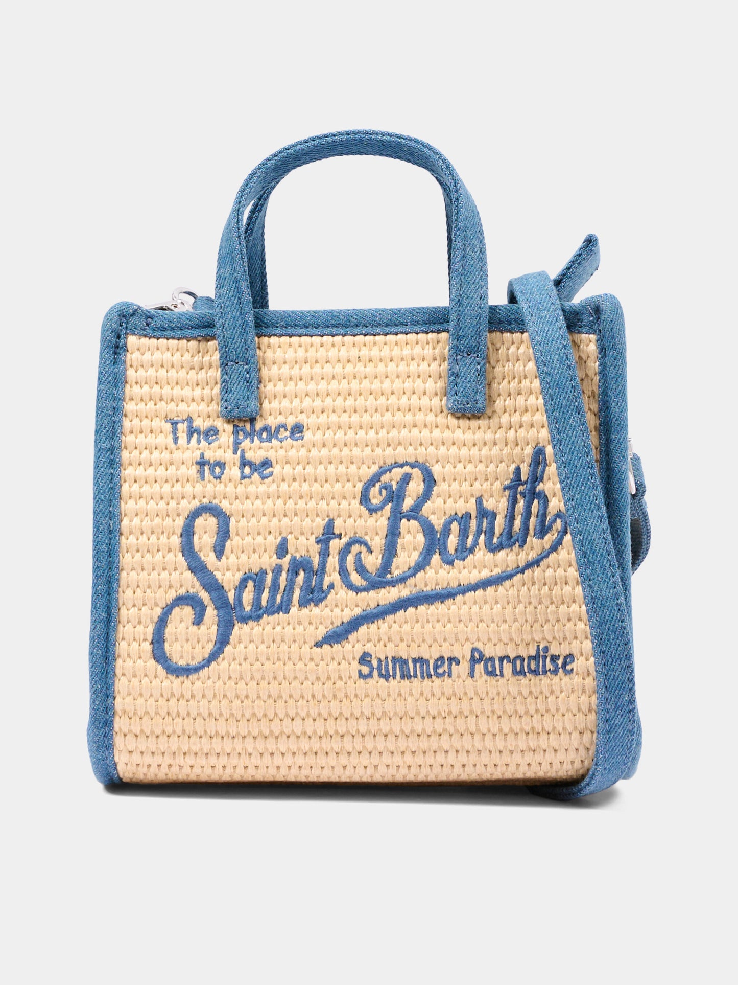 Borsa beige Vivian Mini Straw per bambina,Mc2 Saint Barth,VIVM001 02778L