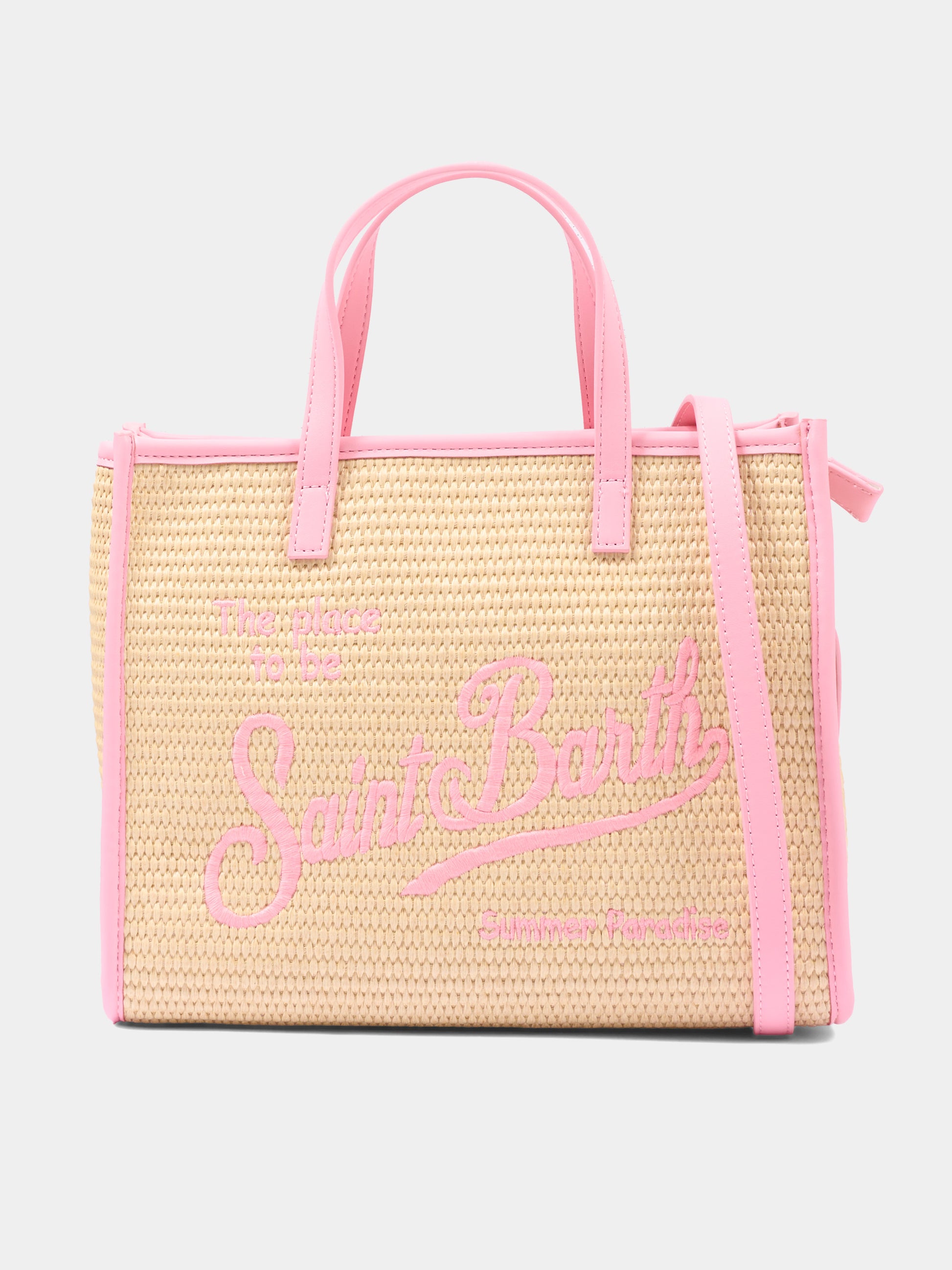 Borsa mare beige Vivian Mid Straw per bambina,Mc2 Saint Barth,VVID001 00415L