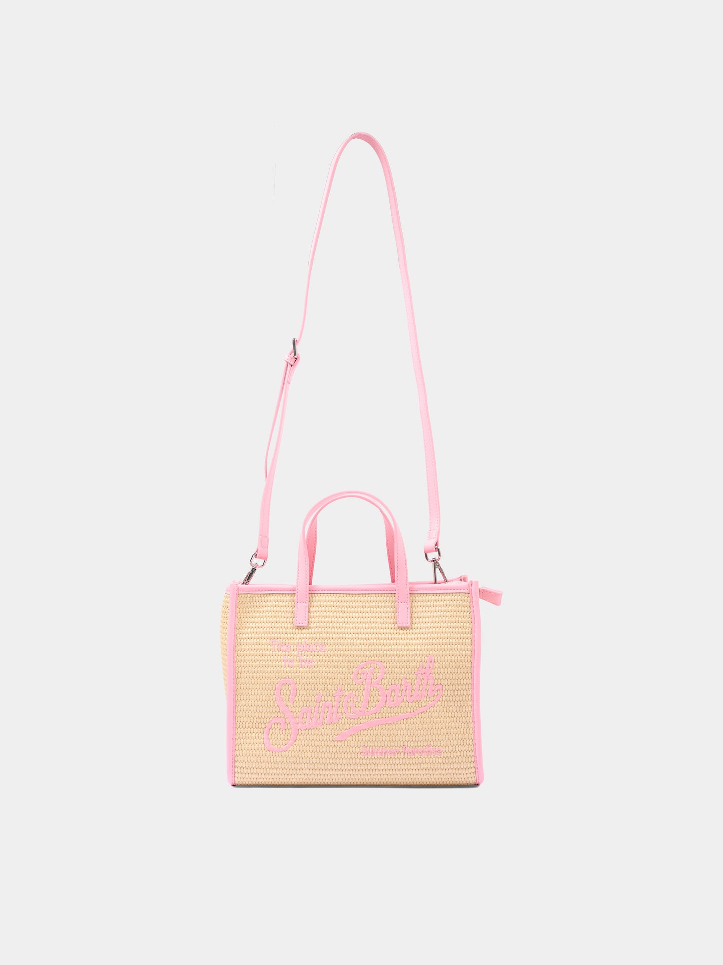 Borsa mare beige Vivian Mid Straw per bambina,Mc2 Saint Barth,VVID001 00415L