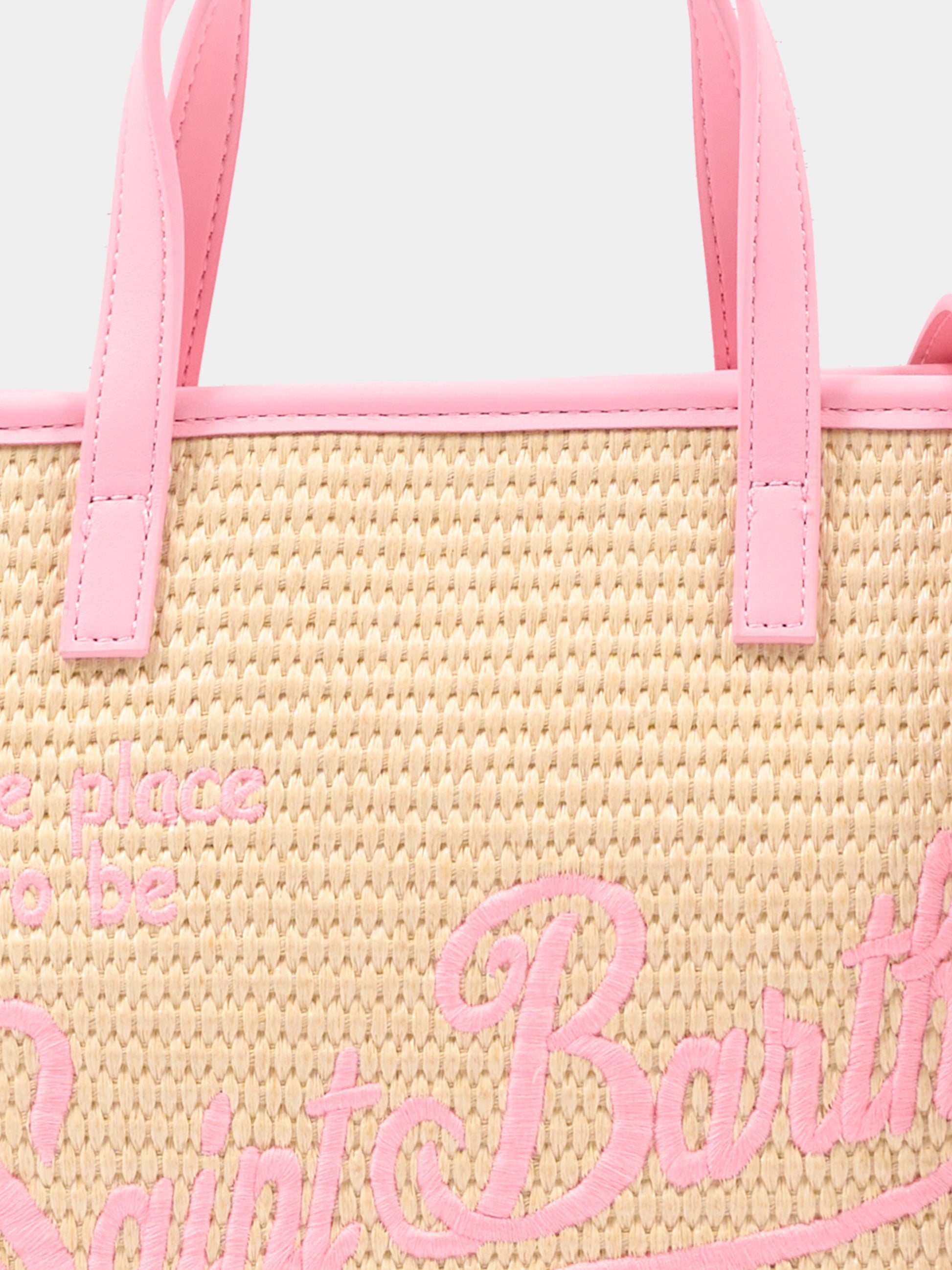 Borsa mare beige Vivian Mid Straw per bambina,Mc2 Saint Barth,VVID001 00415L