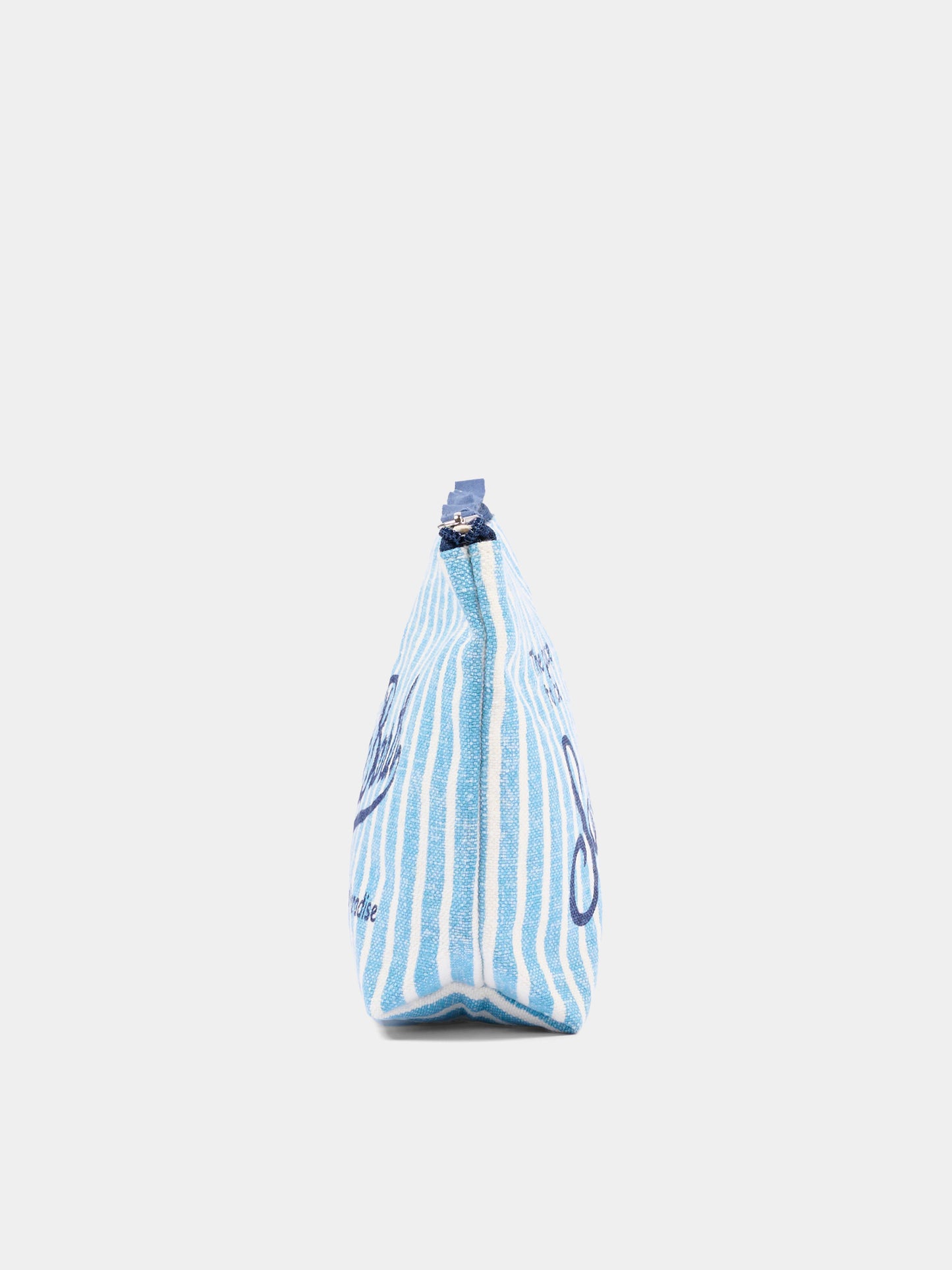Pochette azzurra Aline Linen per bambini a righe,Mc2 Saint Barth,ALI0004 00398L