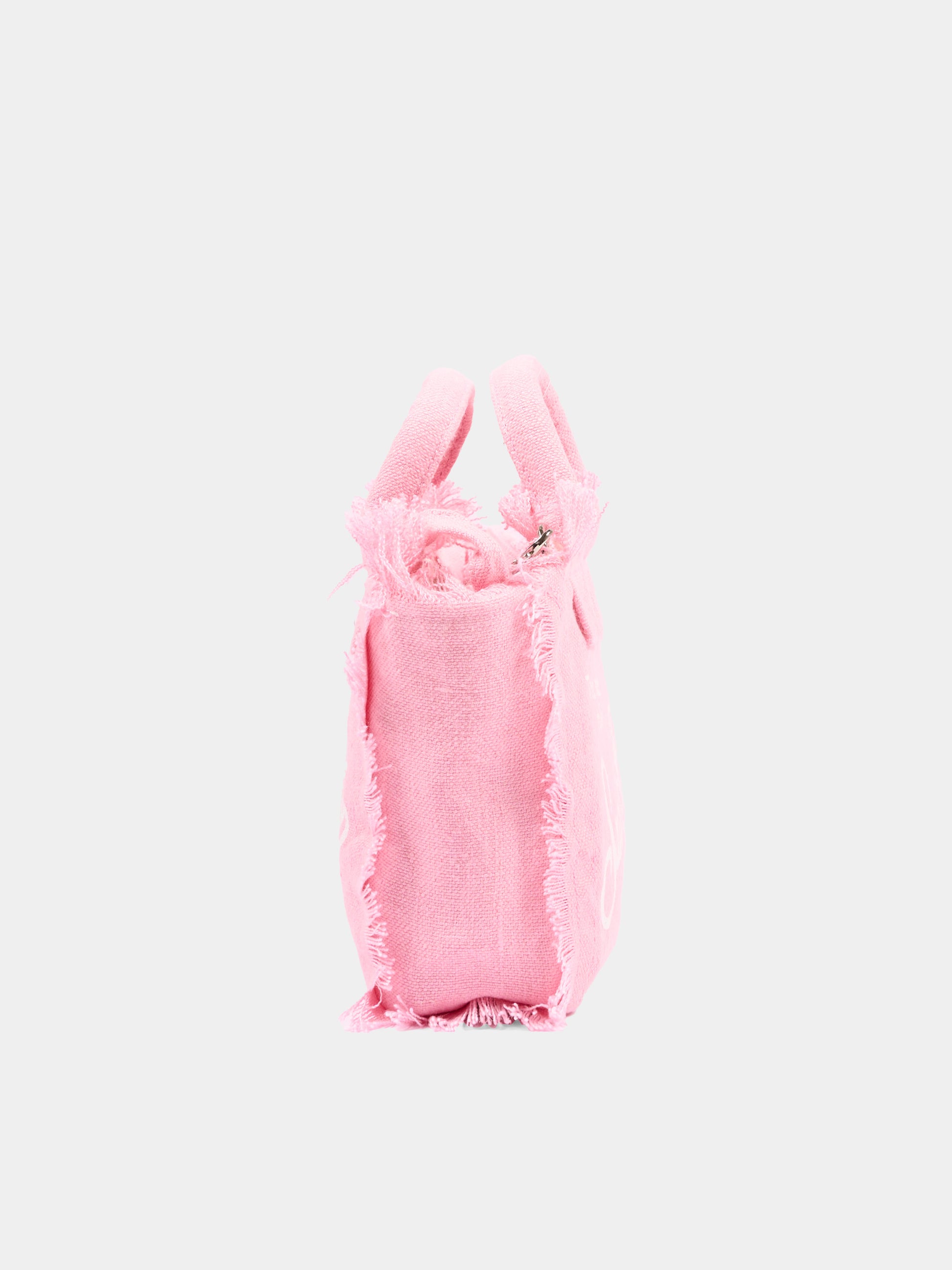 Borsa rosa Vanity Mini Linen per bambina,Mc2 Saint Barth,VAMI008 00142L