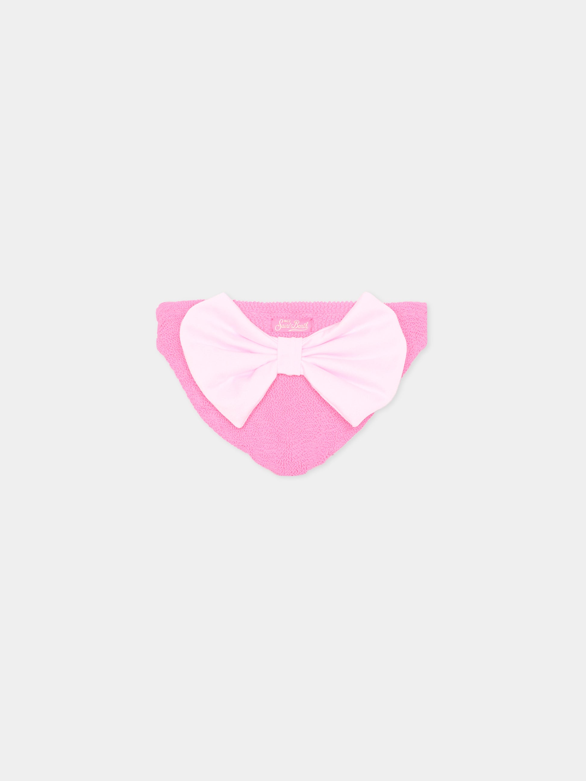 Slip bikini rosa  madame w  per bambina,Mc2 Saint Barth,MAD0002 00044L