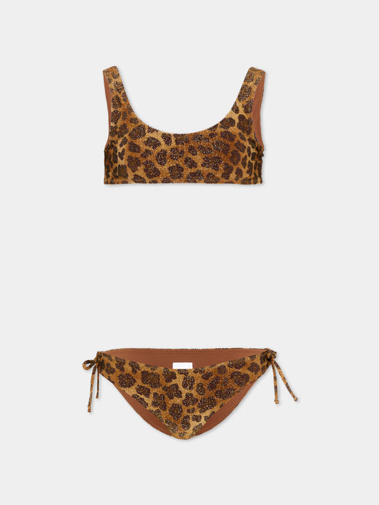 Slip e bikini marrone Taffy per bambina,Mc2 Saint Barth,TAF0001 00520L