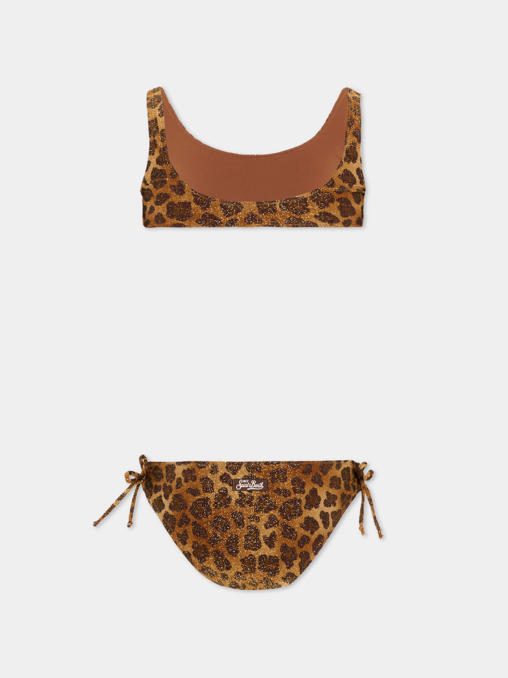 Slip e bikini marrone Taffy per bambina,Mc2 Saint Barth,TAF0001 00520L