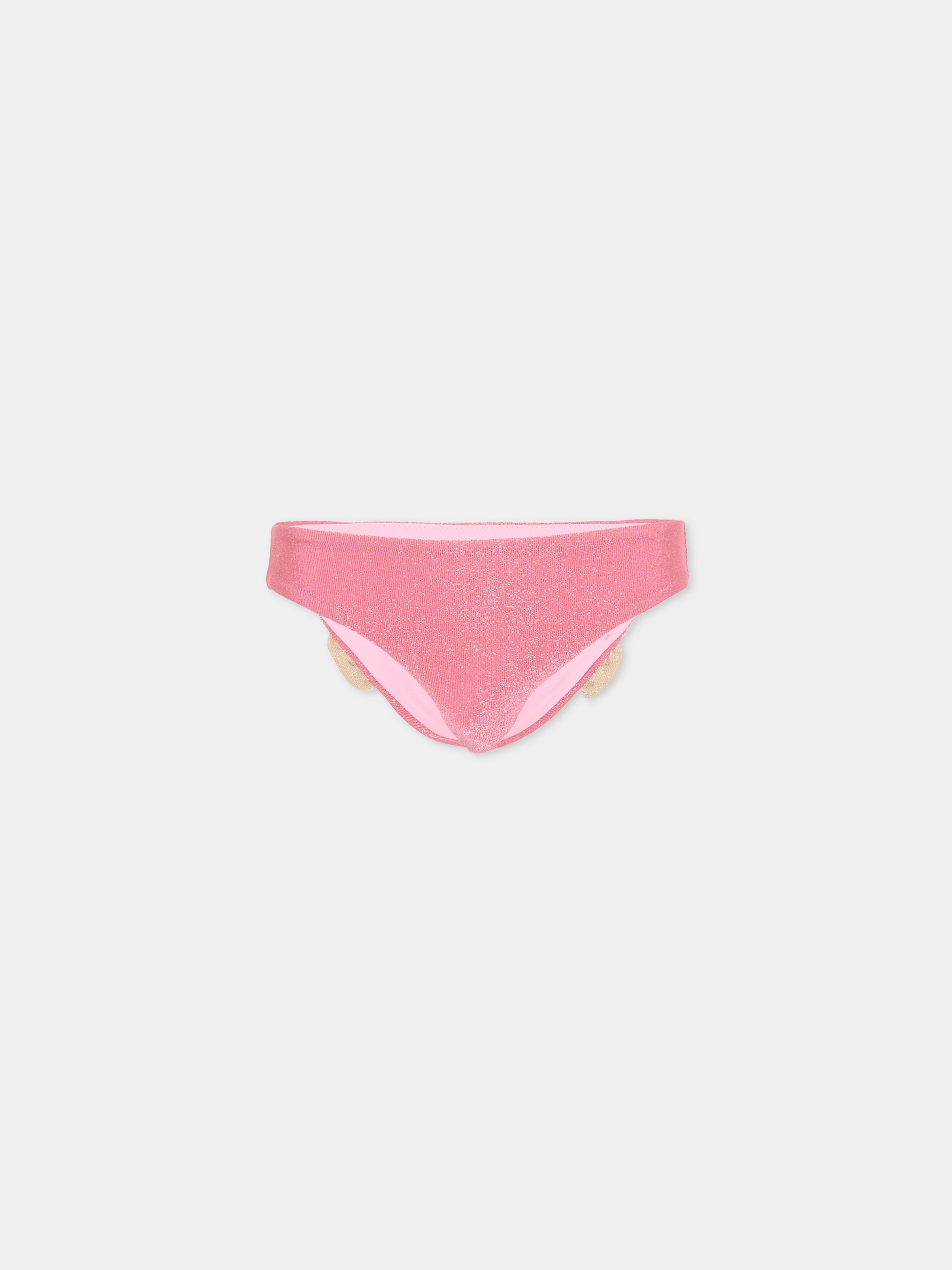 Slip bikini rosa  madame  per bambina,Mc2 Saint Barth,MAD0001 00064L