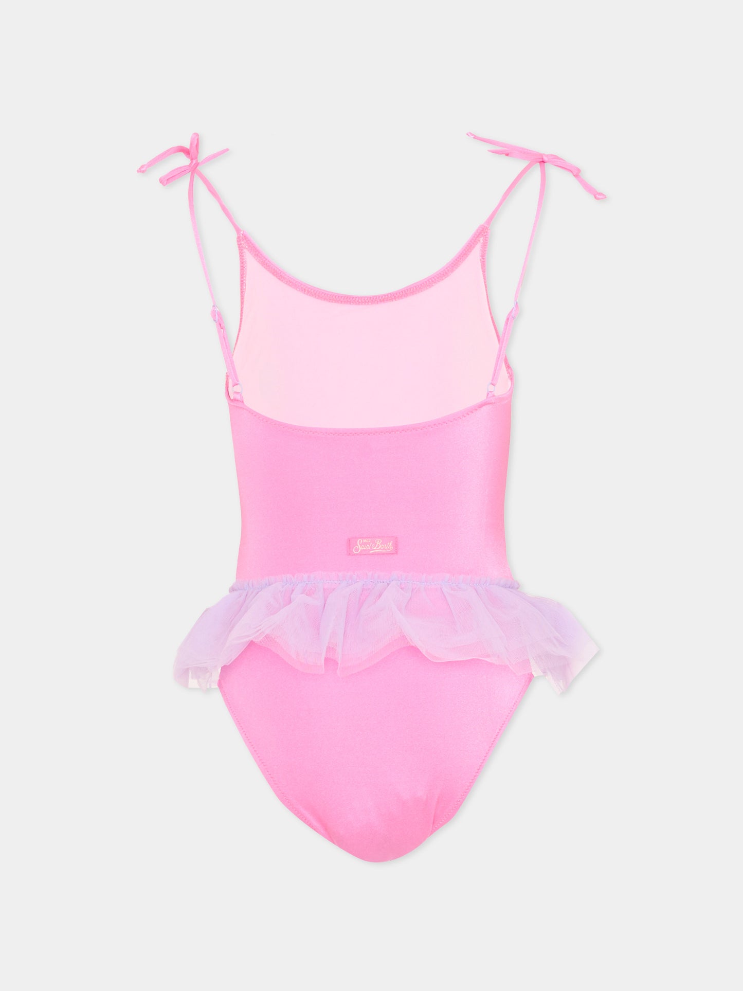 Costume intero fucsia per bambina con cuori,Mc2 Saint Barth,DANC0001 03045L