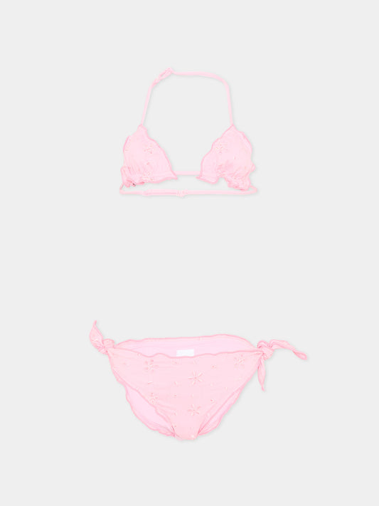 Slip e bikini rosa Cris per bambina,Mc2 Saint Barth,CRIS001 00705L