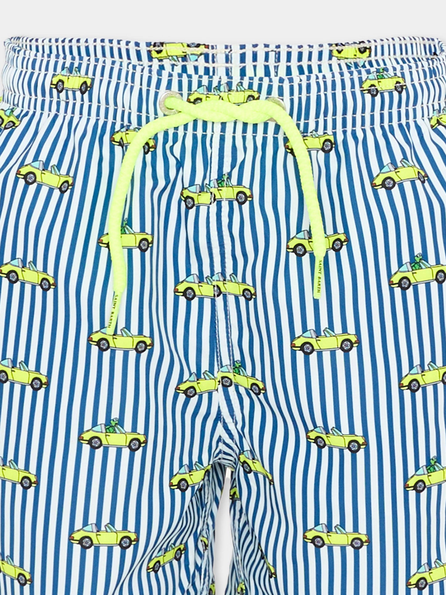 Boxer mare blu Jean Lighting per bambino con macchinine,Mc2 Saint Barth,JEA0004 02519L