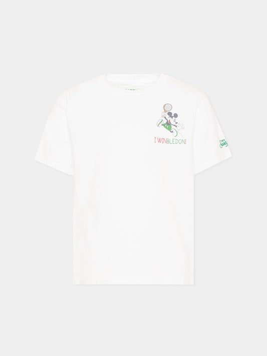 T-shirt bianca per bambino con Mickey Mouse,Mc2 Saint Barth,POT0002 02728L