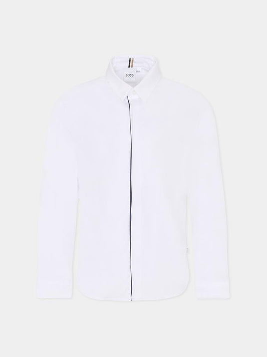 Camicia bianca per bambino,Boss,J51132 10P