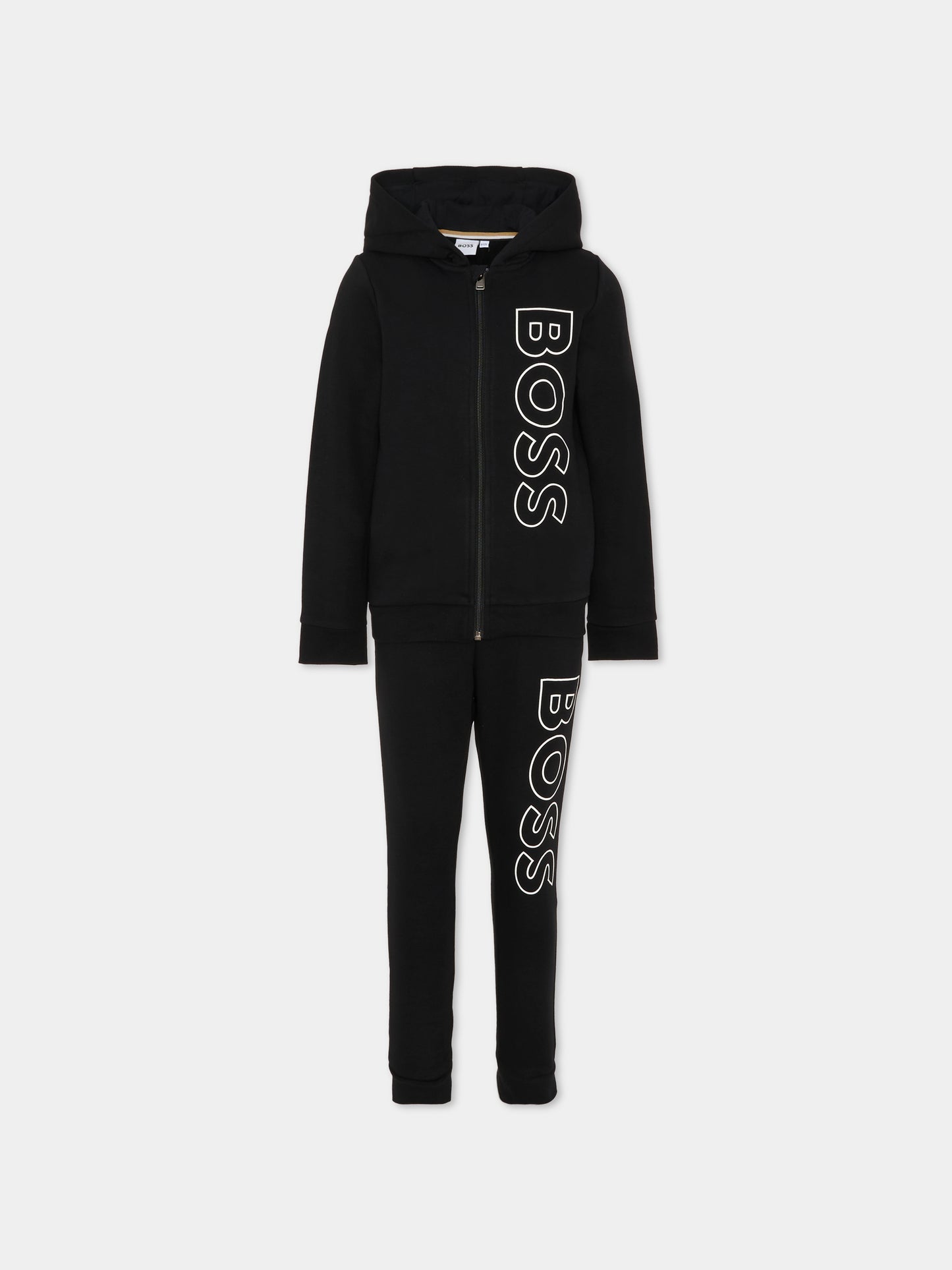 Completo nero per bambino con logo,Boss,J51134 09B