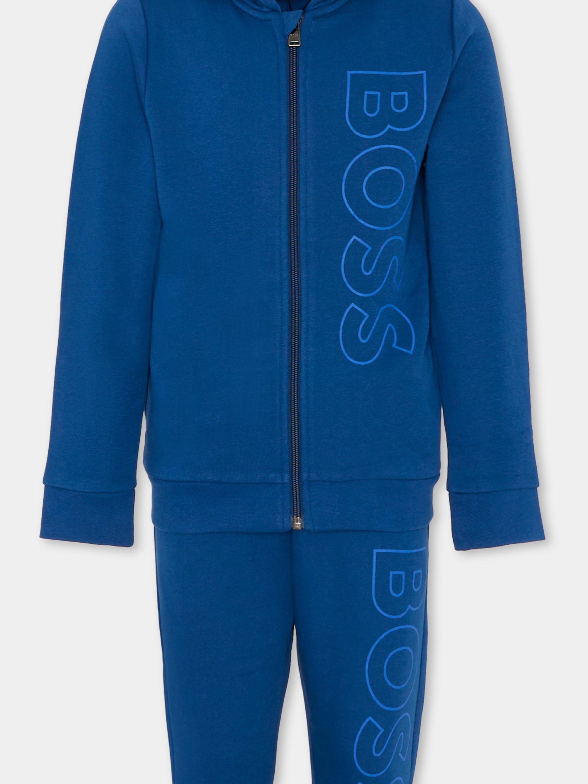 Completo blu per bambino con logo,Boss,J51134 86P