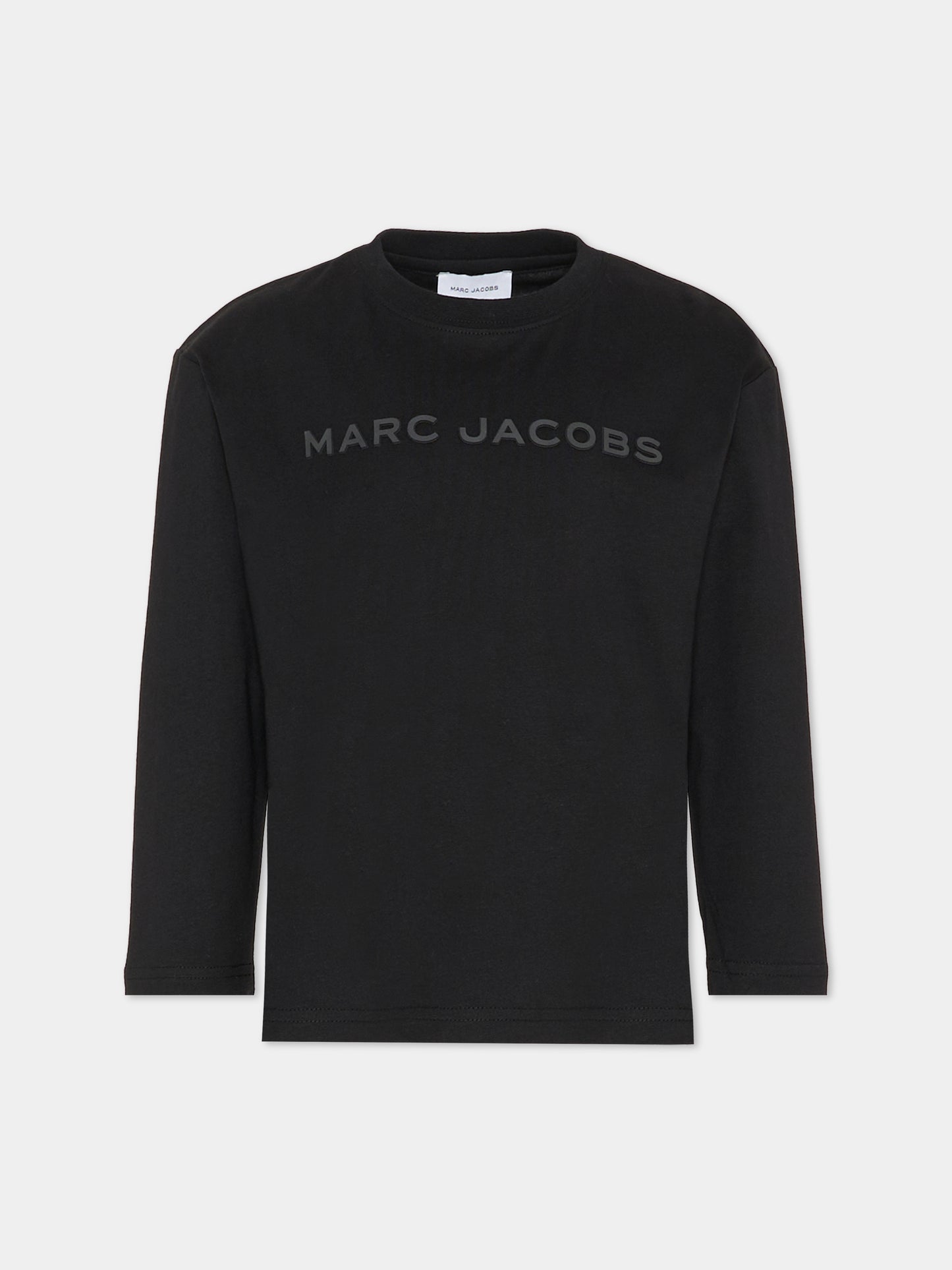T-shirt nera per bambino con logo,Marc Jacobs,W60322 09B