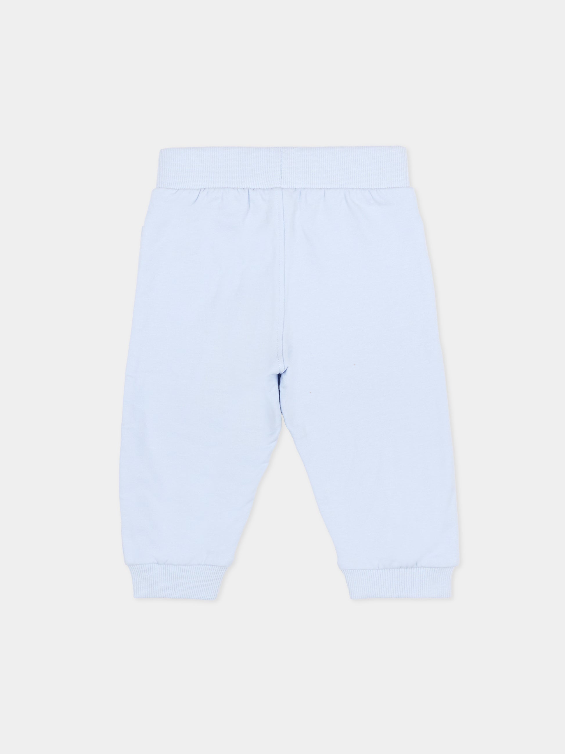 Pantaloni celesti per neonato con logo,Timberland,T60233 771