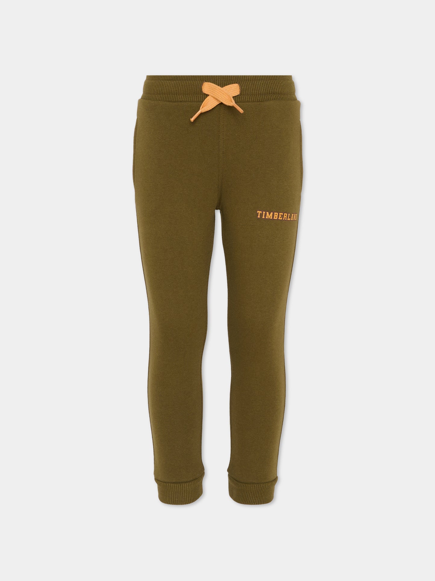 Pantaloni verdi per bambino con logo,Timberland,T60265 64J