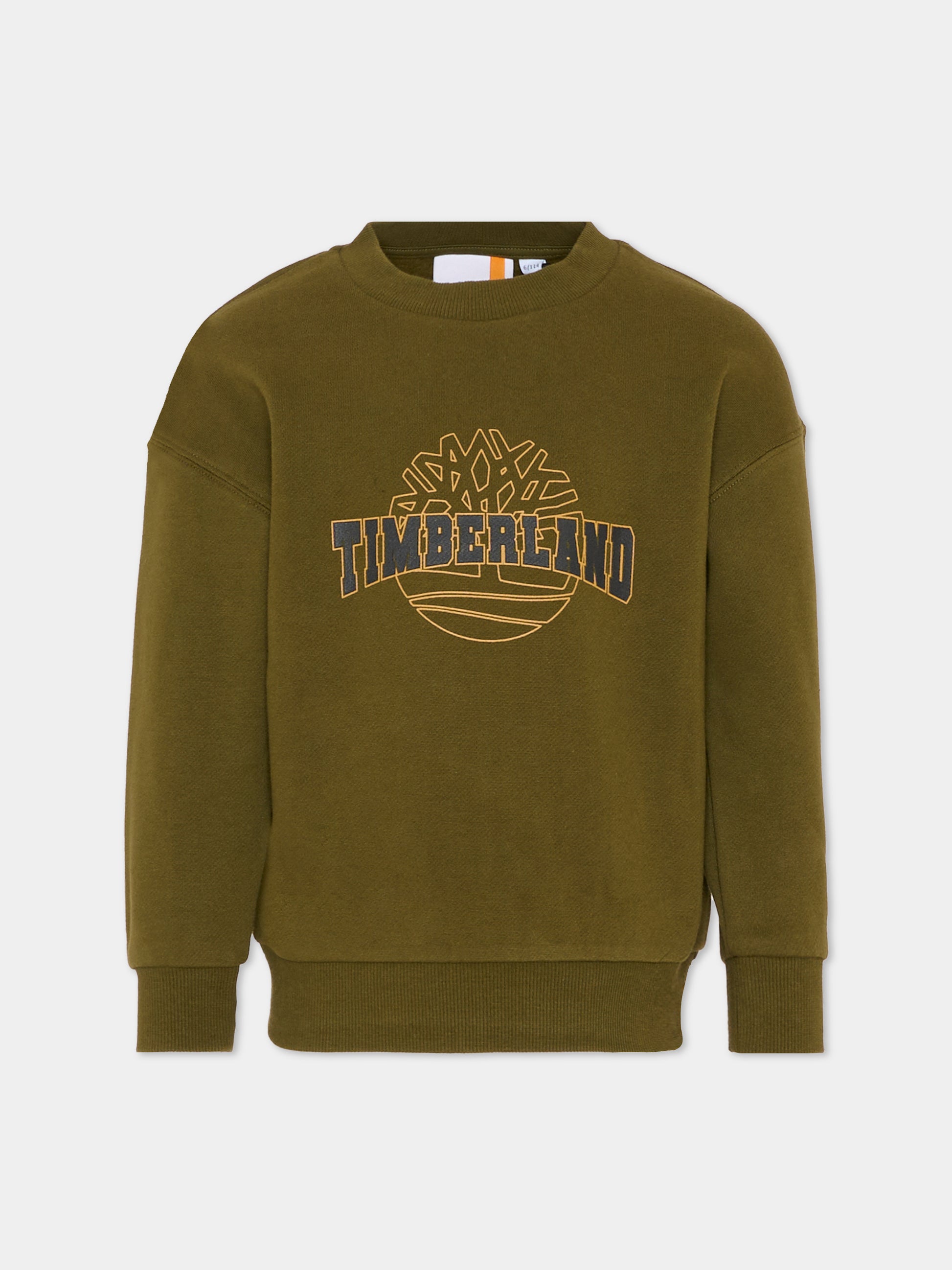 Felpa vede per bambino con logo,Timberland,T60315 64J