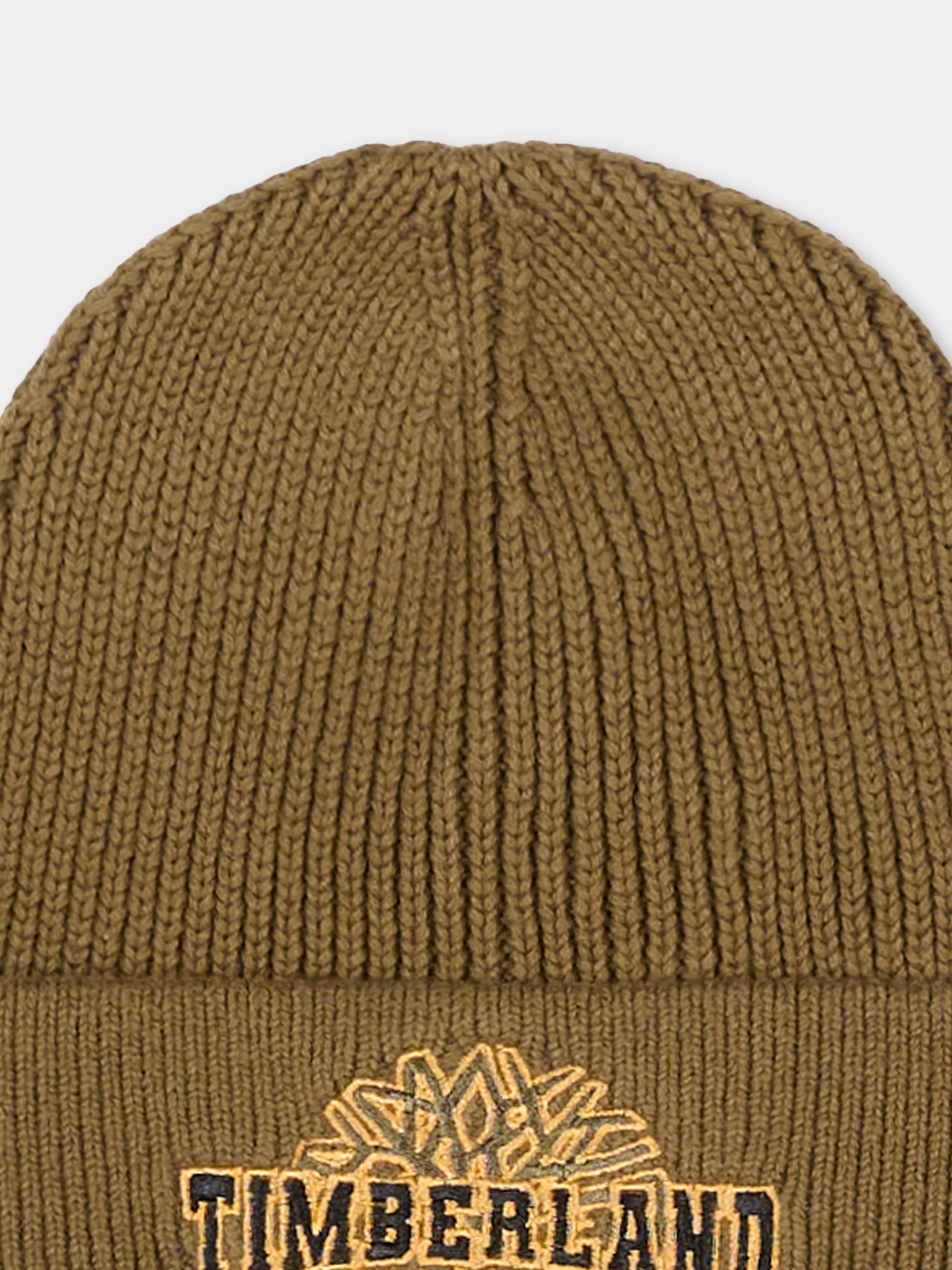 Berretto verde per bambino con logo,Timberland,T60360 64J