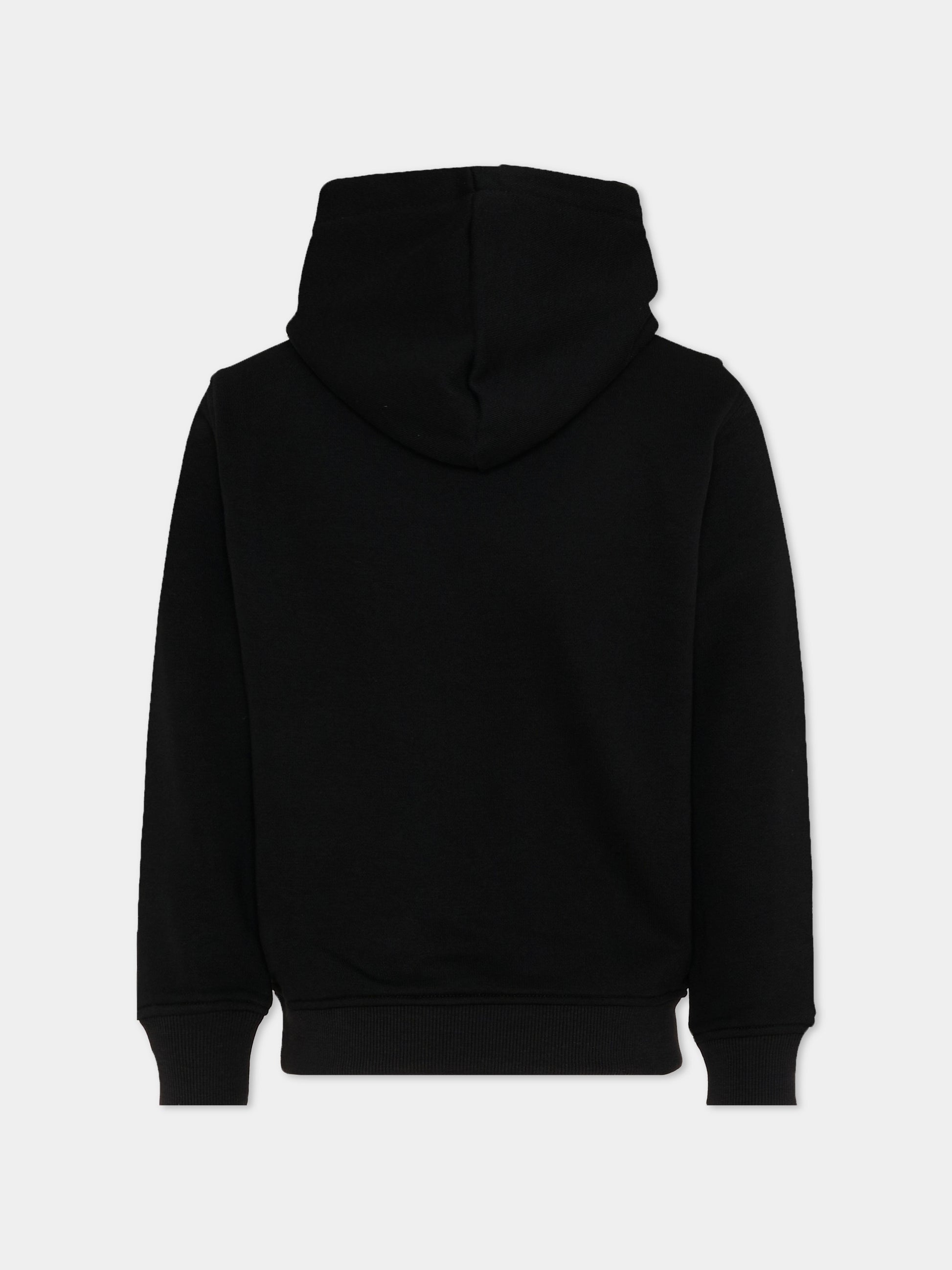 Felpa nera per bambino con logo,Just Cavalli Kids,JBP26012FE BLACK