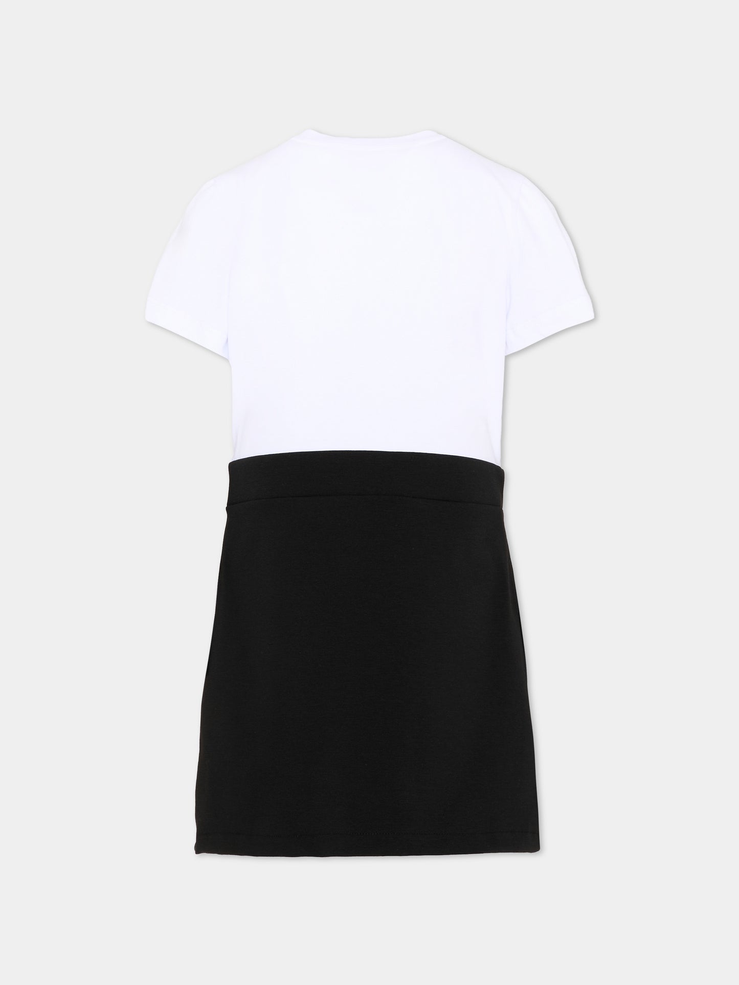 Vestito bianco per bambina con logo,Just Cavalli Kids,JGP26161VE WHITE