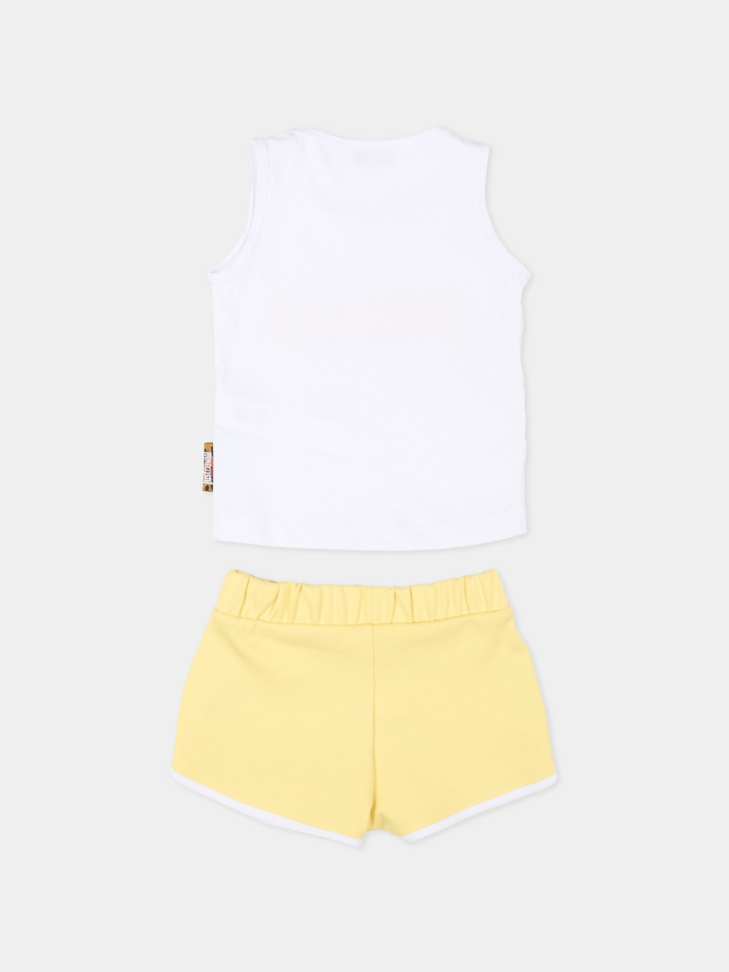 Completo sportivo bianco per neonata con logo,Just Cavalli Kids,JIP26030CJ WHITE